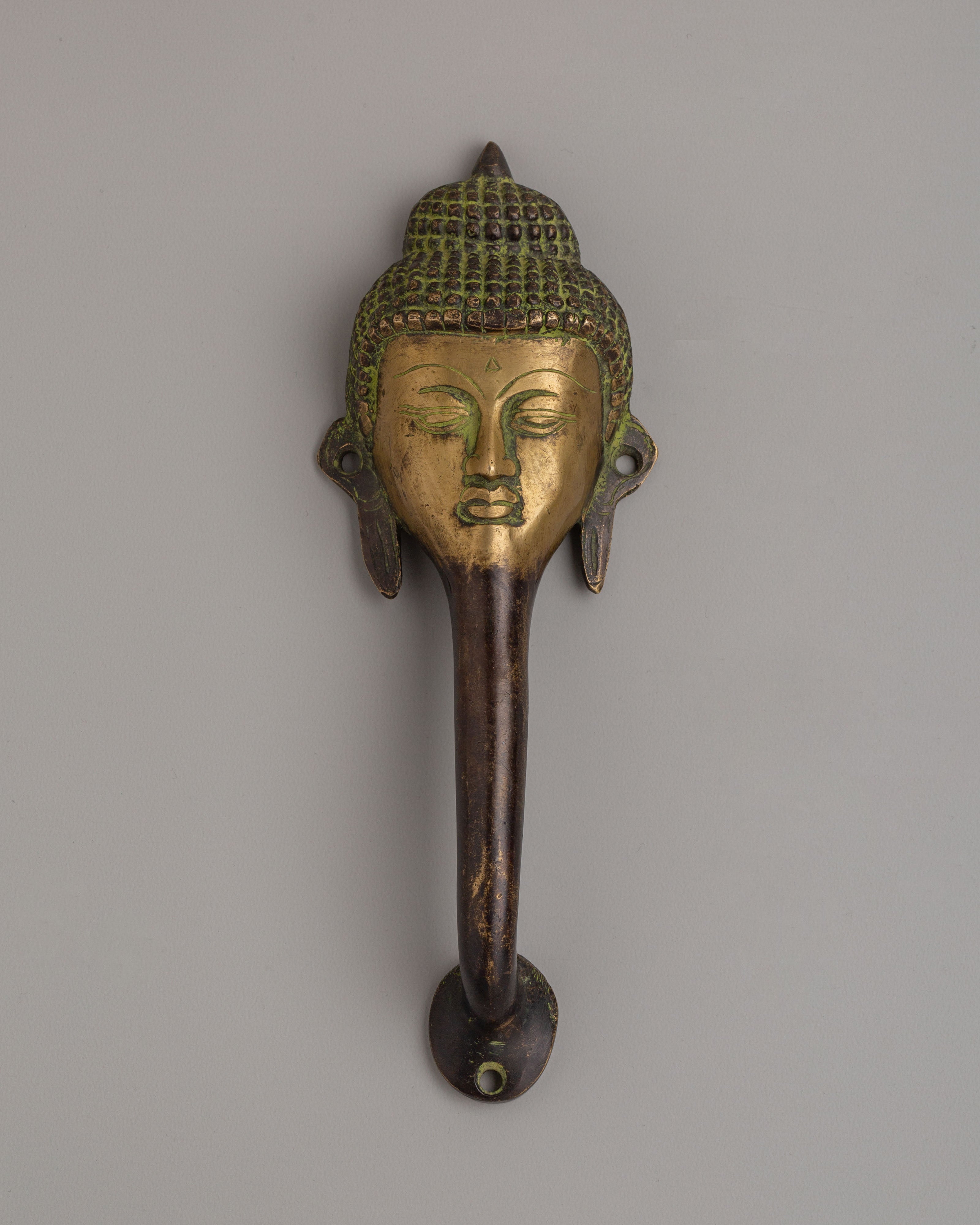 Buddhist Handmade Door Handle | Traditional Decorative Door Knob