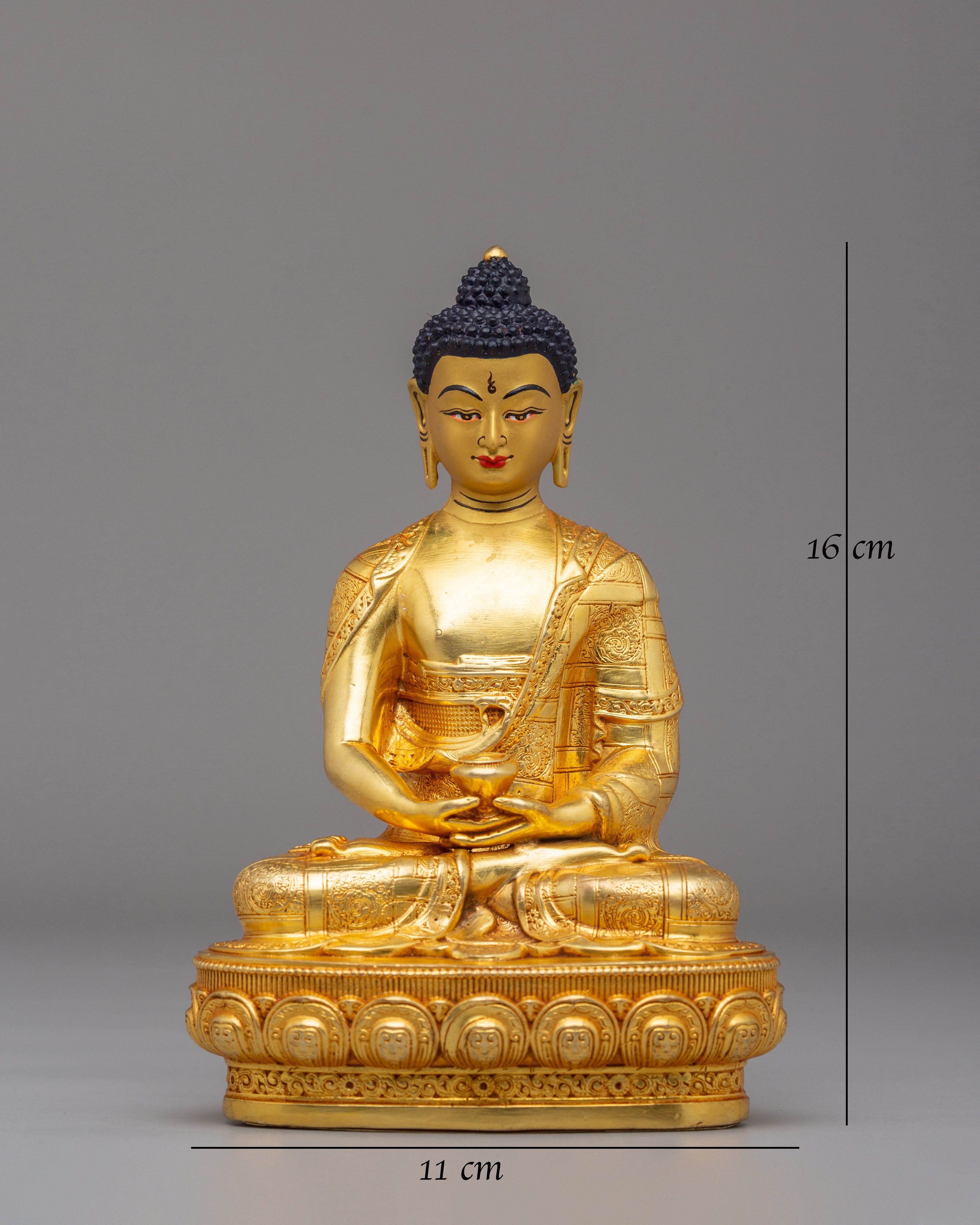 Handmade Amitabha Buddha Buddhist Statue | Sacred Artwork for Meditation