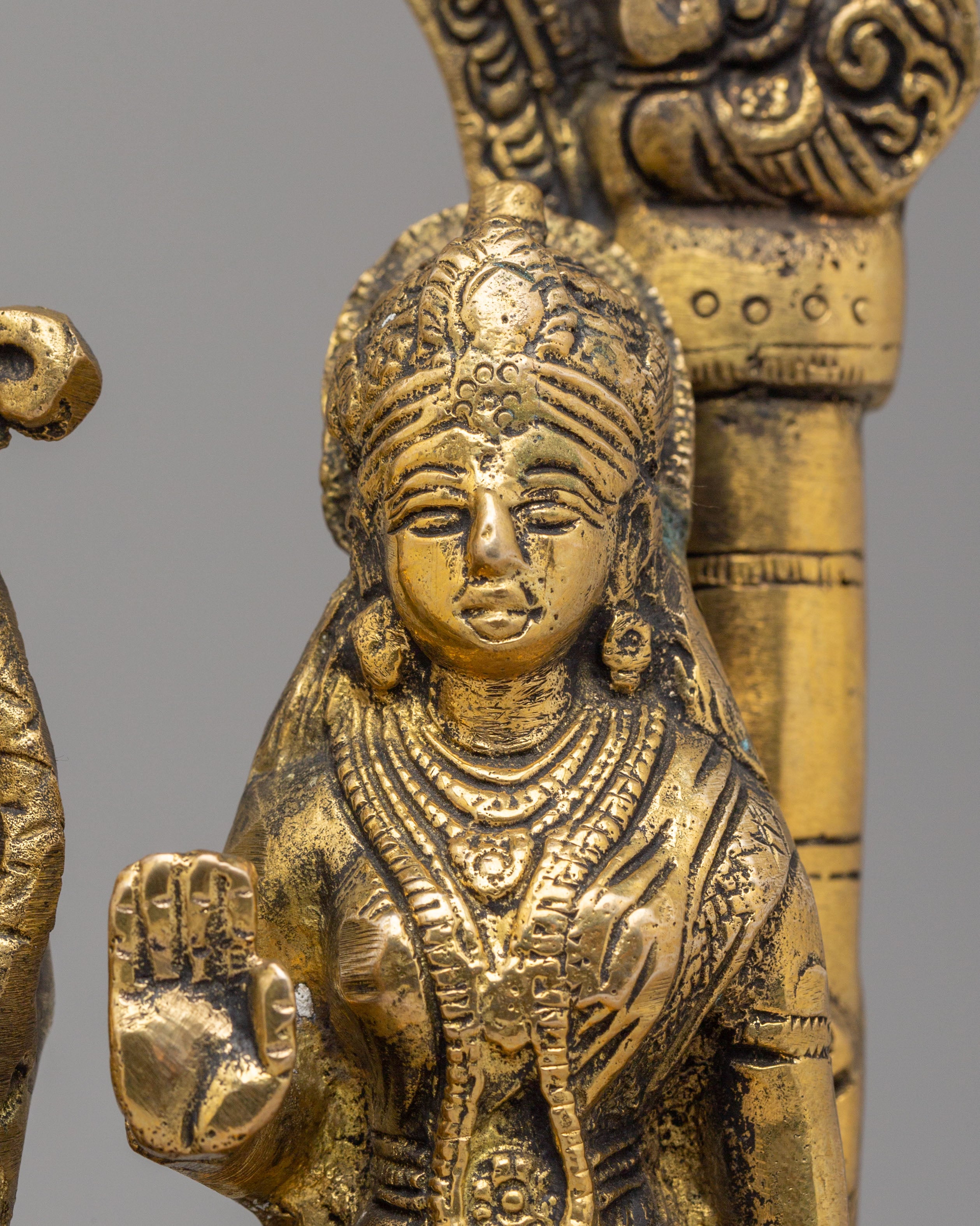 Handmade Divine Ram Darbar Sculpture | Brass Statue for Spiritual Home Decor