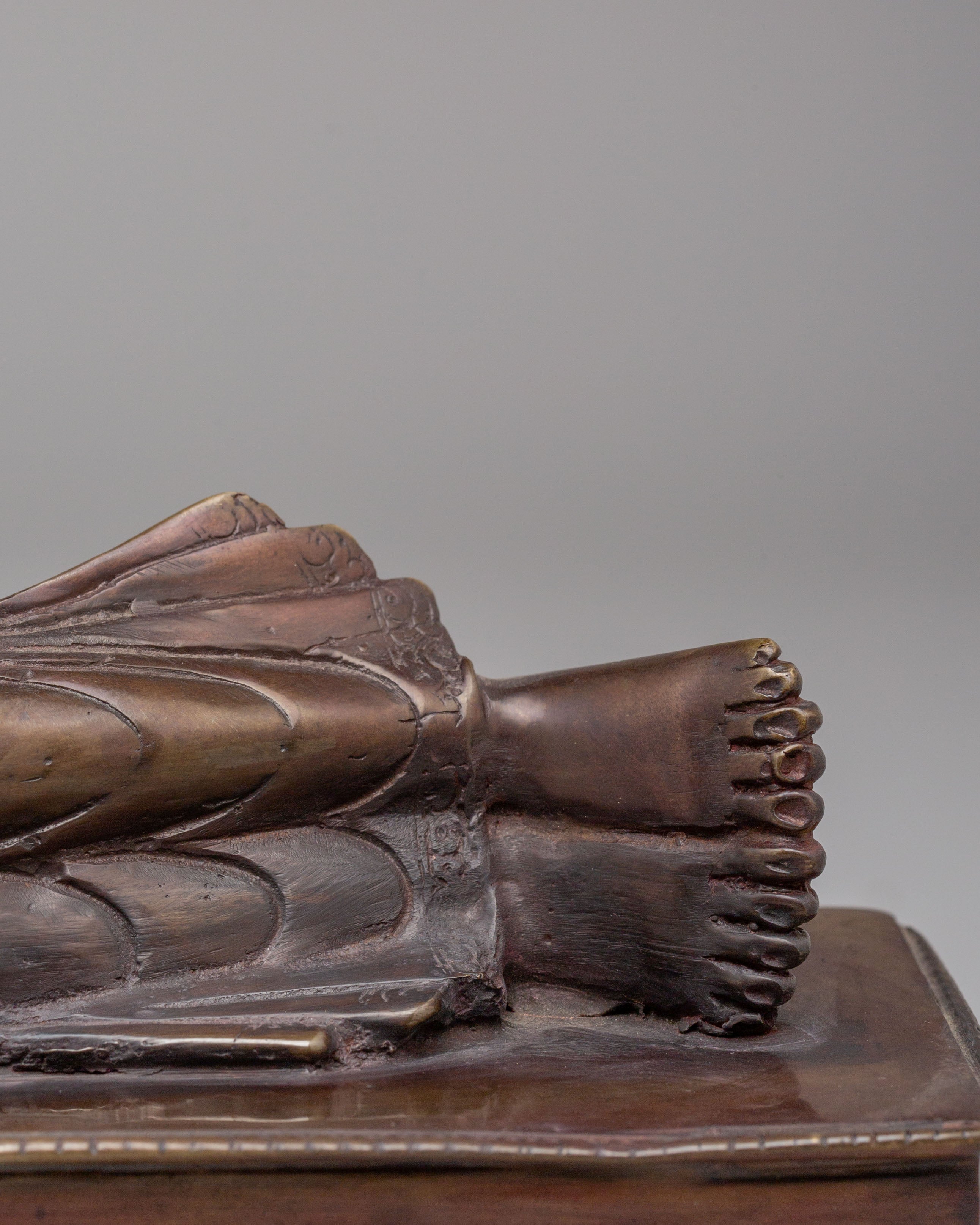 Handmade Sleeping Buddha Sculpture | Traditional Meditation Decor