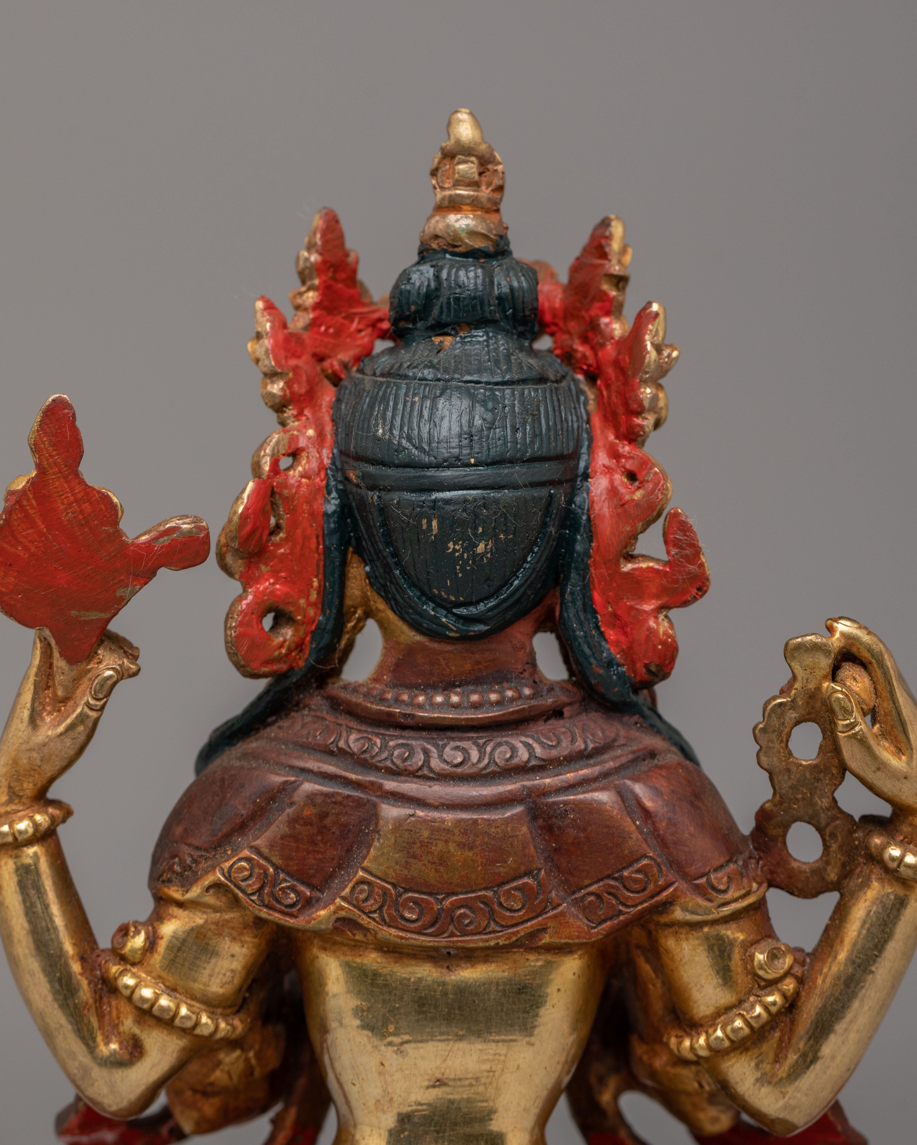 Handcrafted Chenrezig Sculpture | Compassionate Bodhisattva Statue