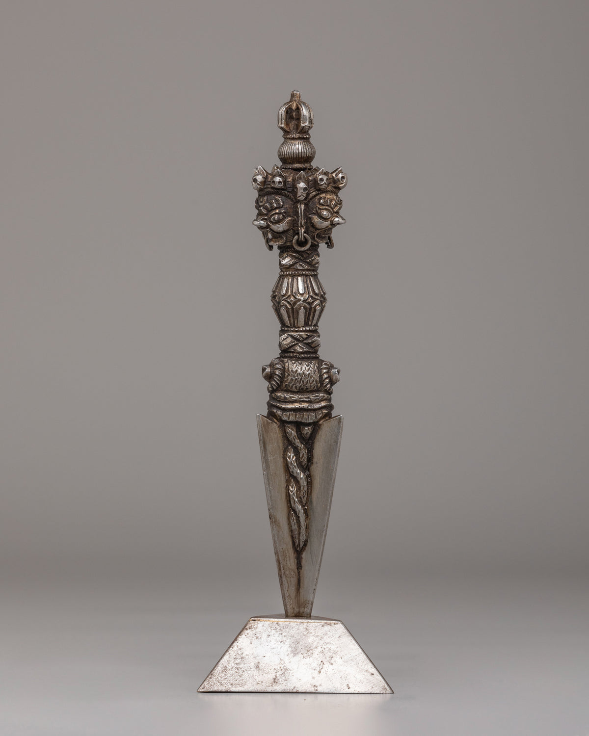 Traditional Iron Phurba | Tibetan Wrathful Deity Dagger