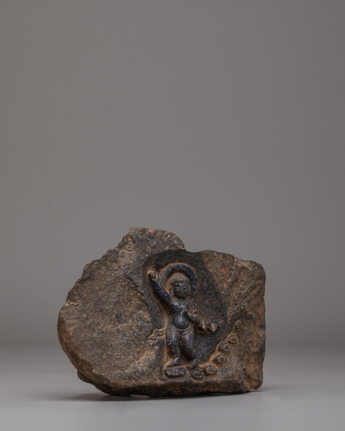 Handmade Siddhartha Gautama Statue | Lapis Lazuli Buddhist Artwork