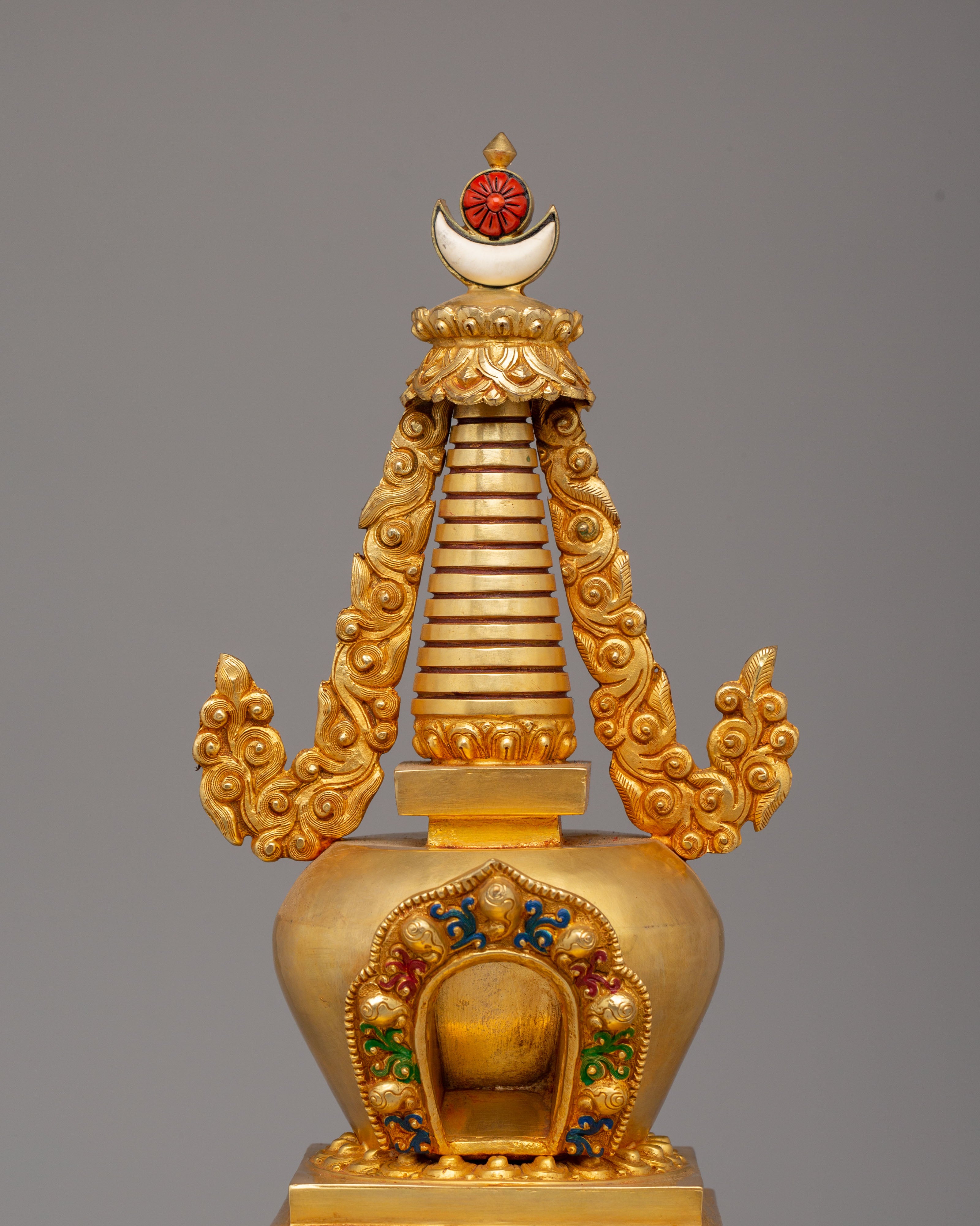 Sacred Buddhist Enlightenment Stupa | Symbol of Spiritual Awakening