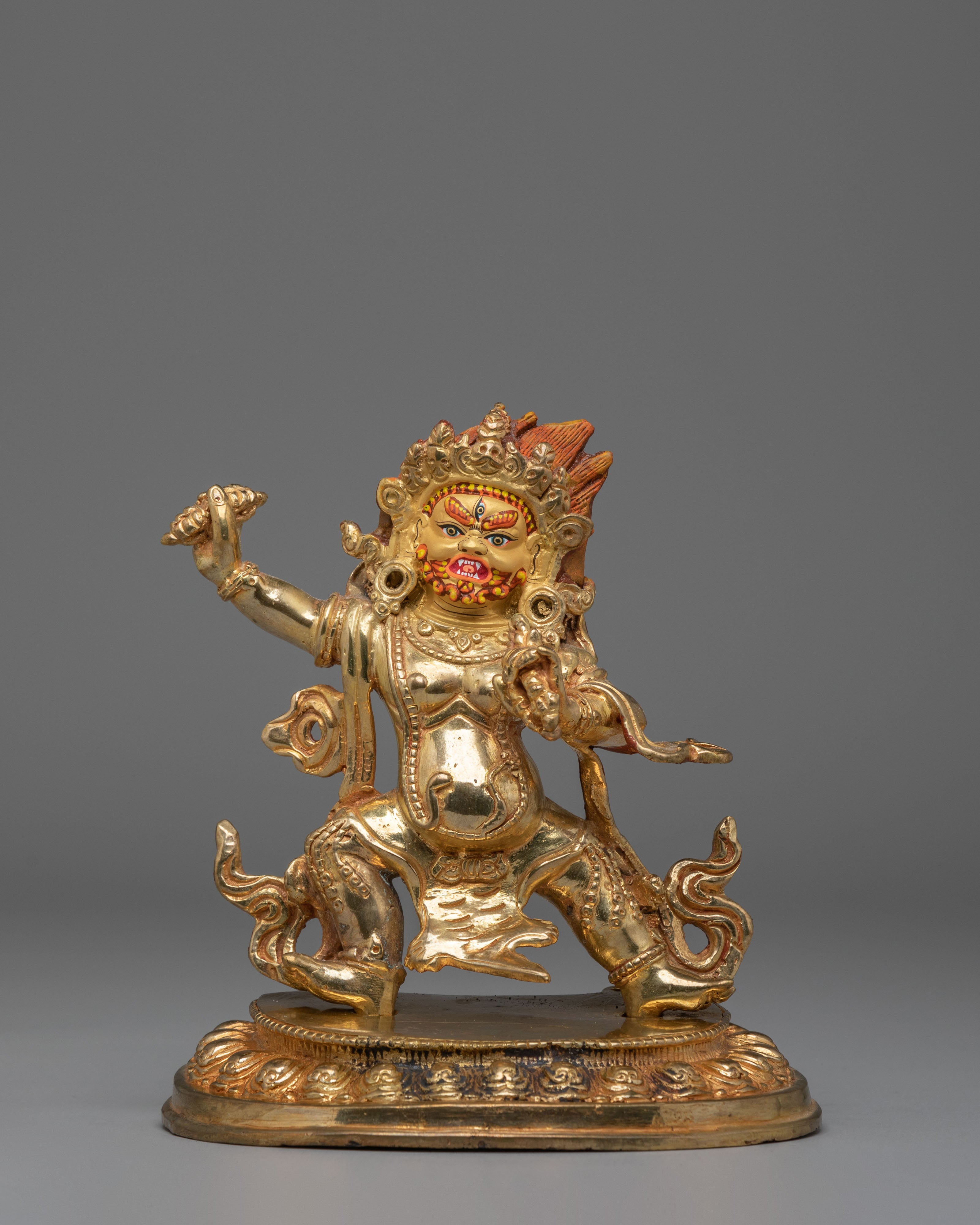 Handmade Power Deity Vajrapani Statue | Spiritual Protection Decor