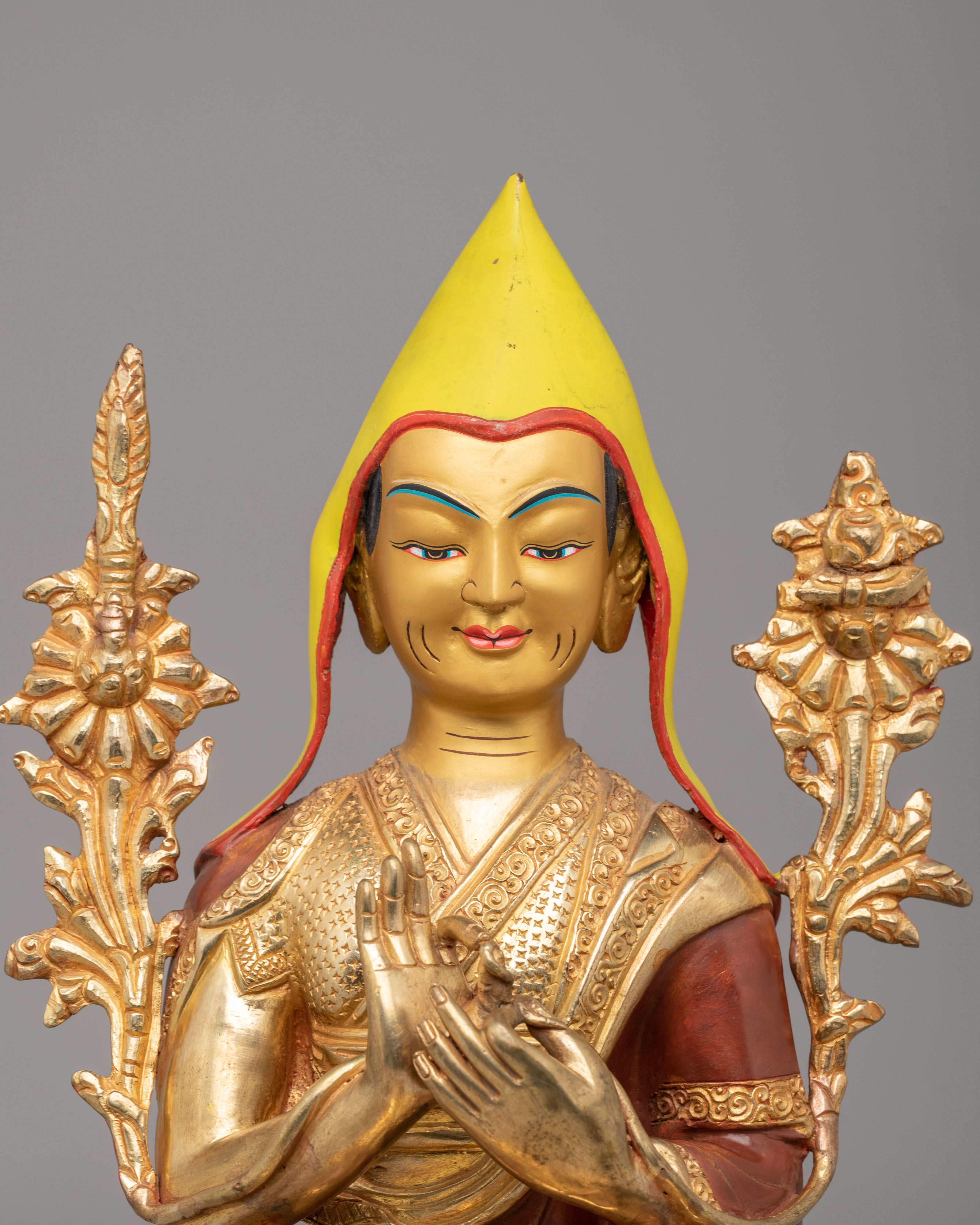 Sacred Tsongkhapa Set Statue | Spiritual Practice and Devotion