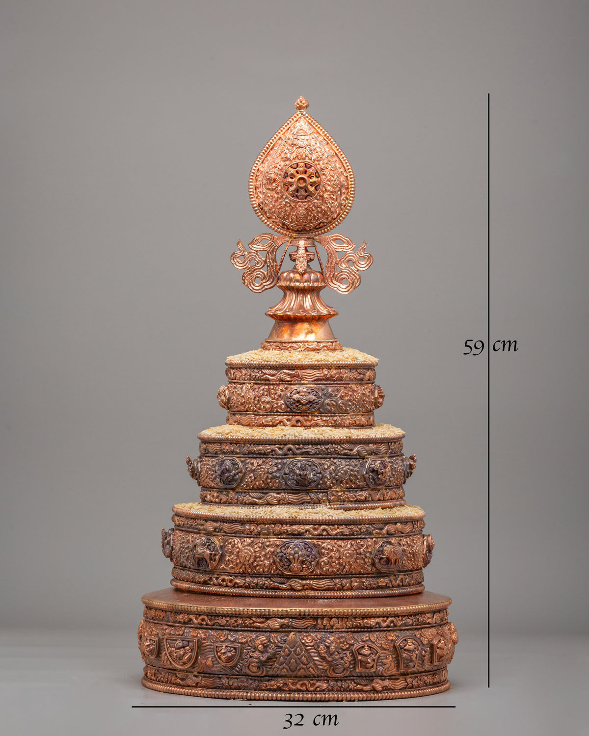Handcrafted Mandala Offering Set | Tibetan Buddhist Ritual Altar Object