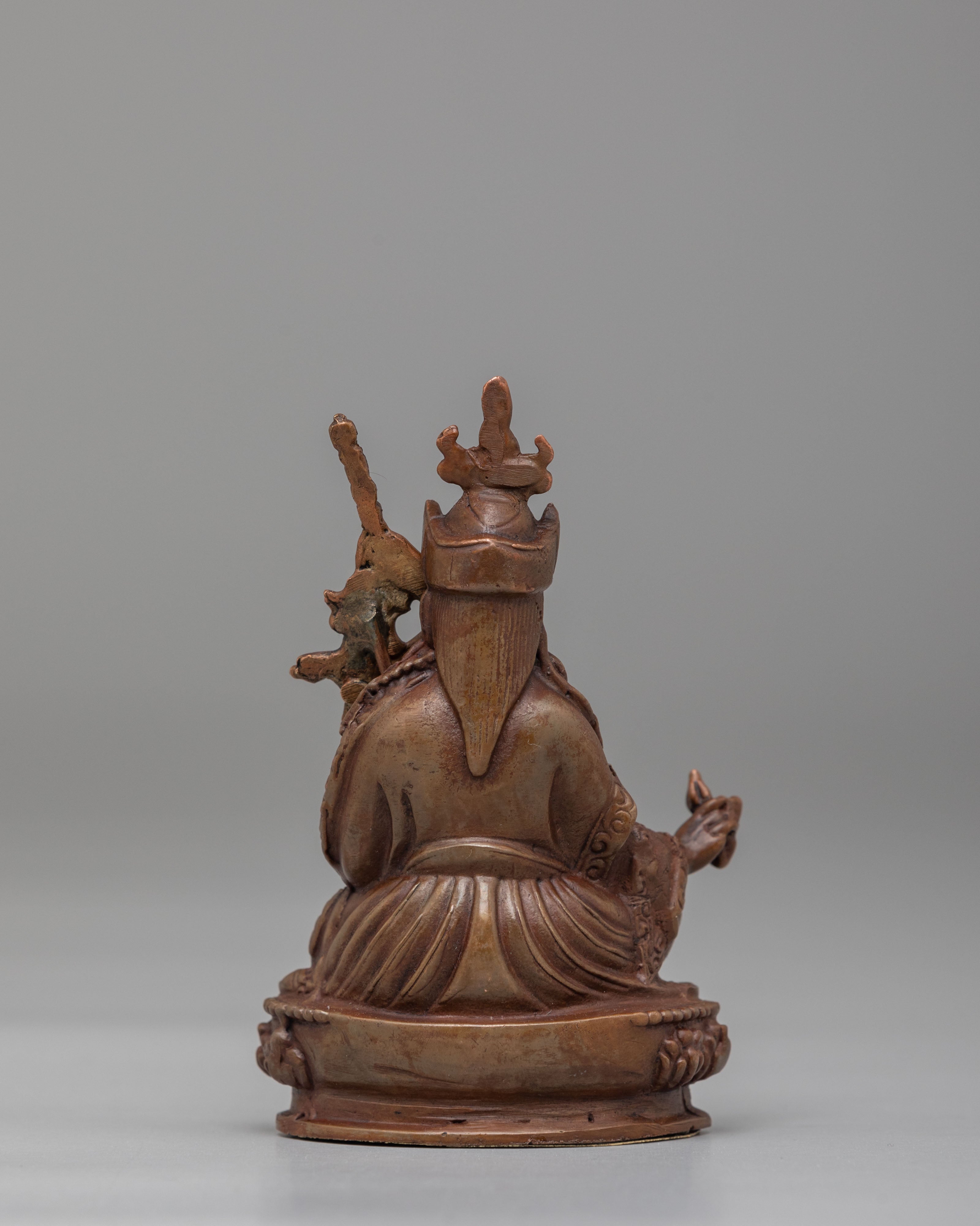 Ritual Guru Rinpoche Statue | Oxidized Copper Spiritual Decor