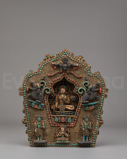 Handcrafted Ghau Box with Deity