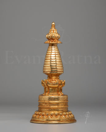 Traditional Handcrafted Altar Kadampa Stupa