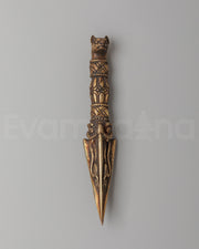 Himalayan Ritual Dagger | Sacred Bronze Phurba for Spiritual Ceremonies