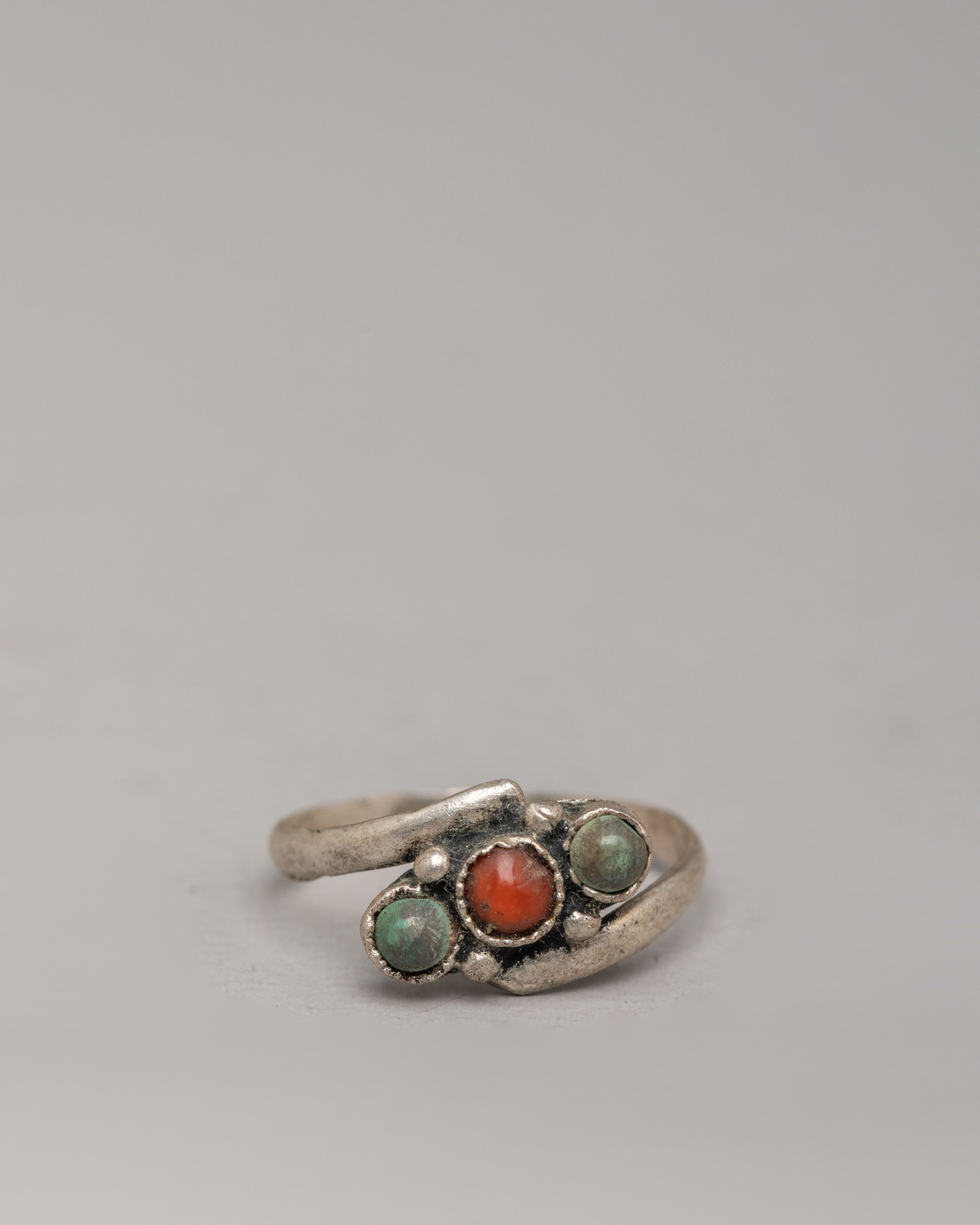 Natural Stone Ring Set | Handcrafted Natural Stone Rings