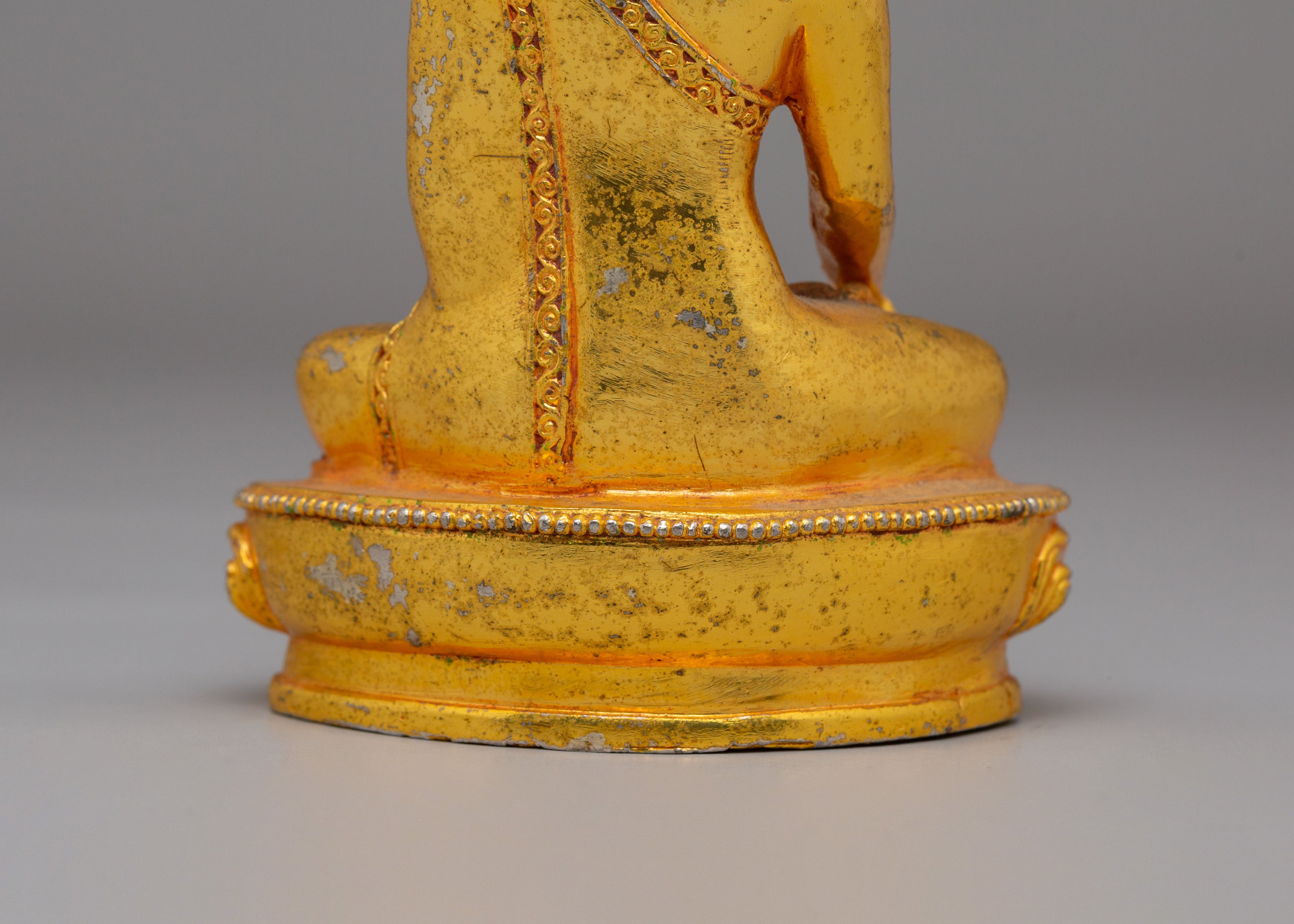 Historical Tibetan Shakyamuni Buddha Statue | Sacred Copper Artwork