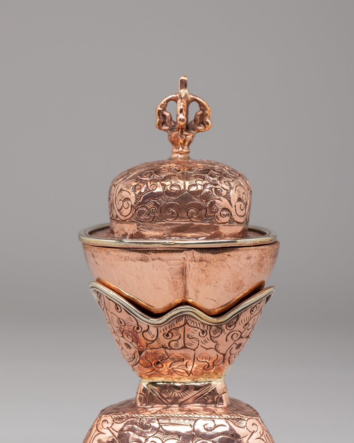 Ceremonial Kapala Set | Traditional Buddhist Ritual Vessels