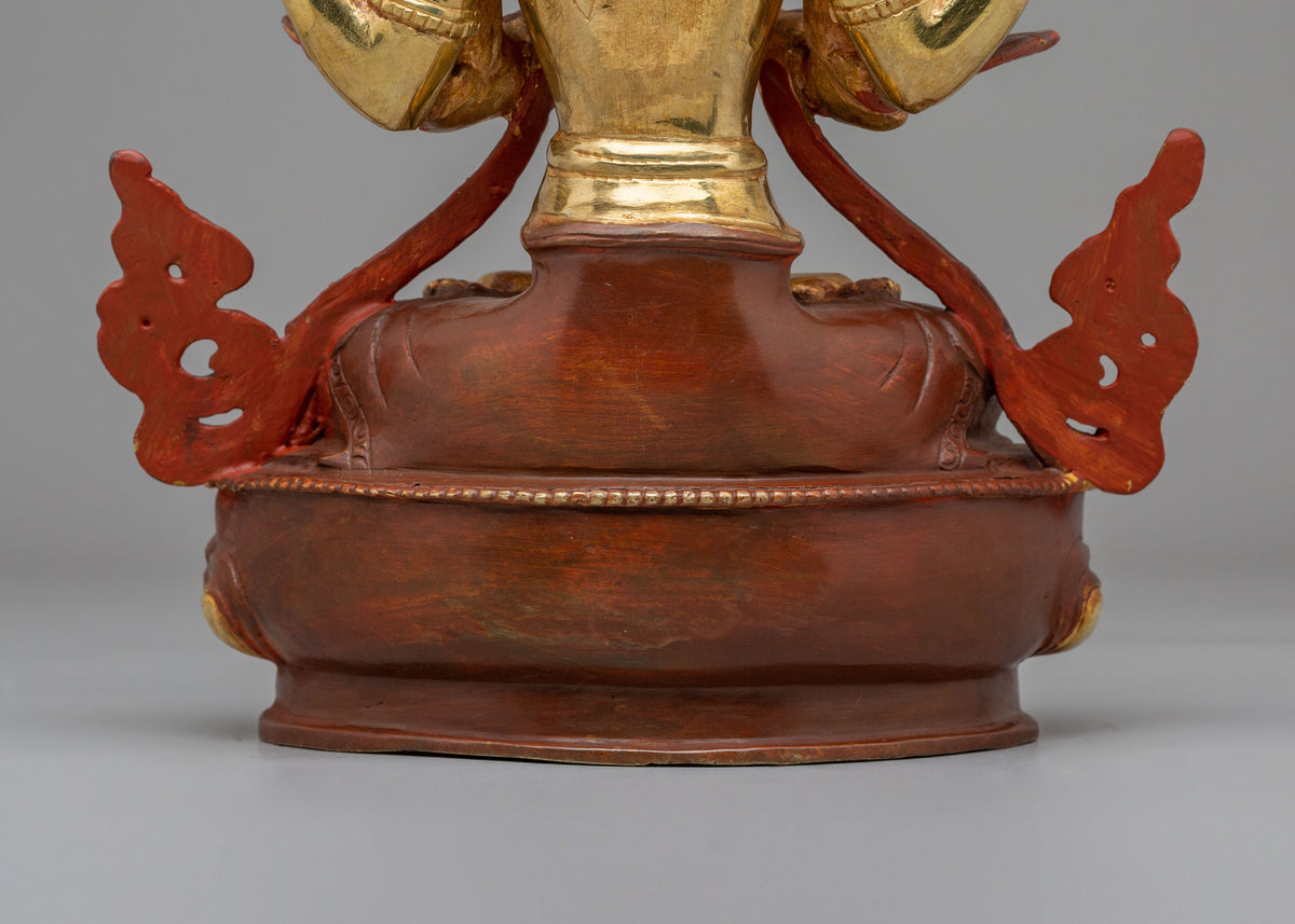 Sacred Tibetan Chenrezig Altar Figurine | Compassionate Bodhisattva Statue