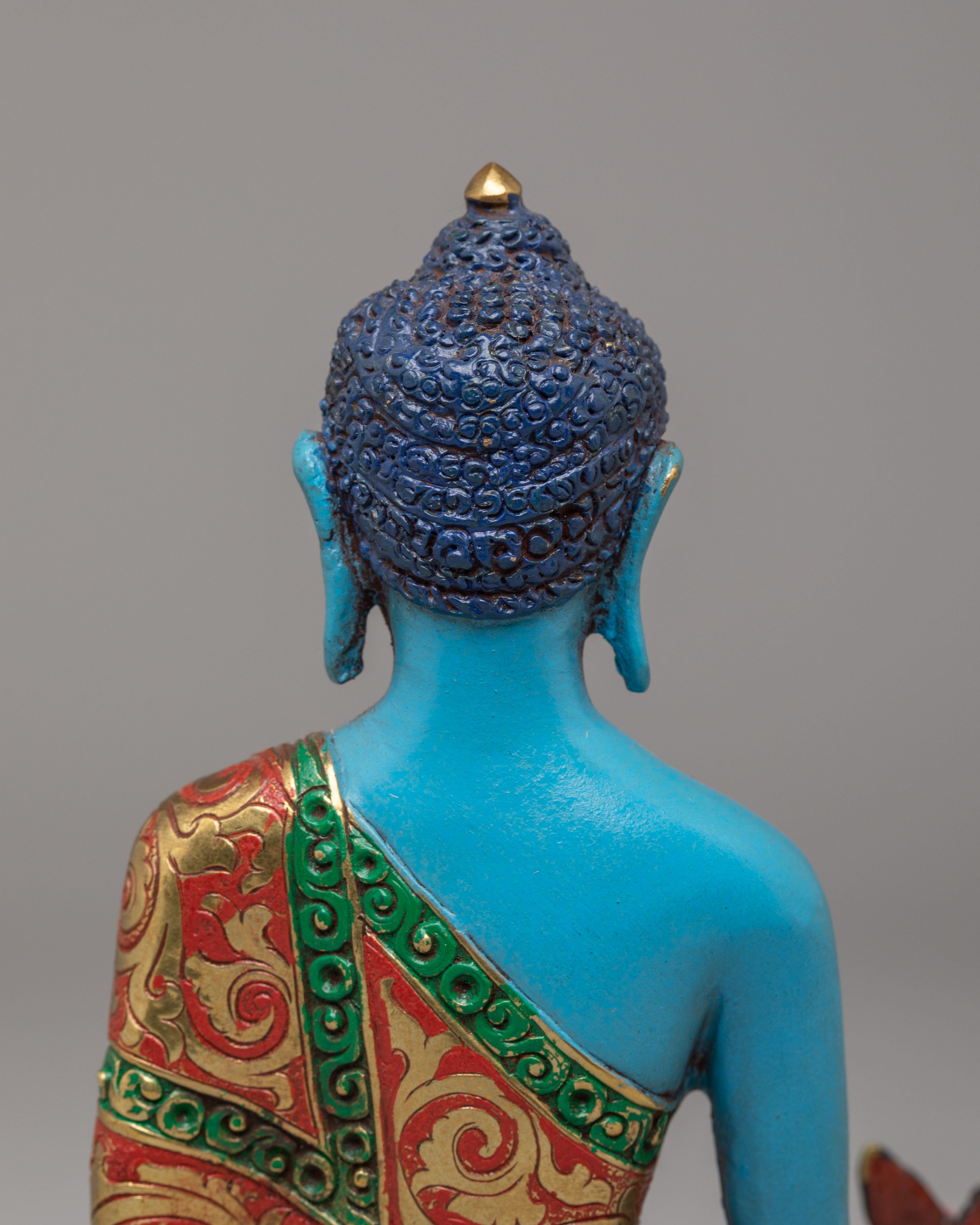 Sacred Himalayan Medicine Buddha Sculpture | Tibetan Healing Art