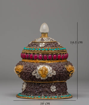 Dhupur Rice Pot for Offering | Tibetan Ritual Vessel