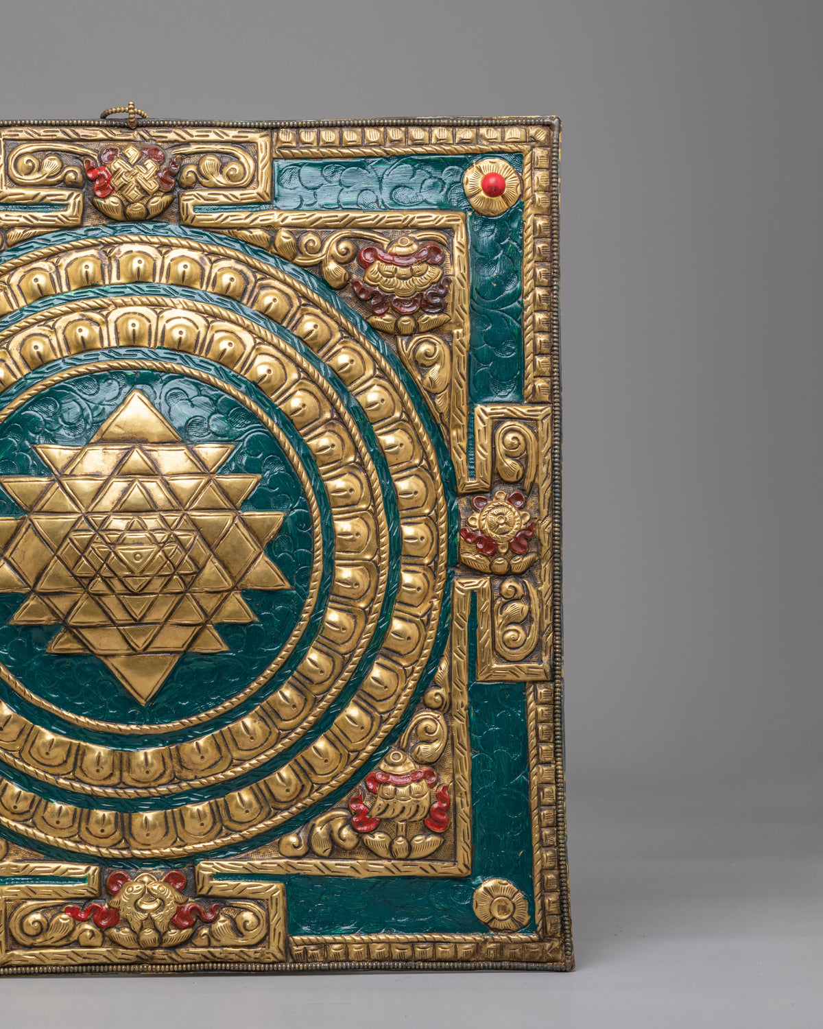 Handmade Sri Yantra Wall Hanging | Altar Sacred Art