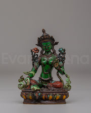 Green Tara Deity Statue