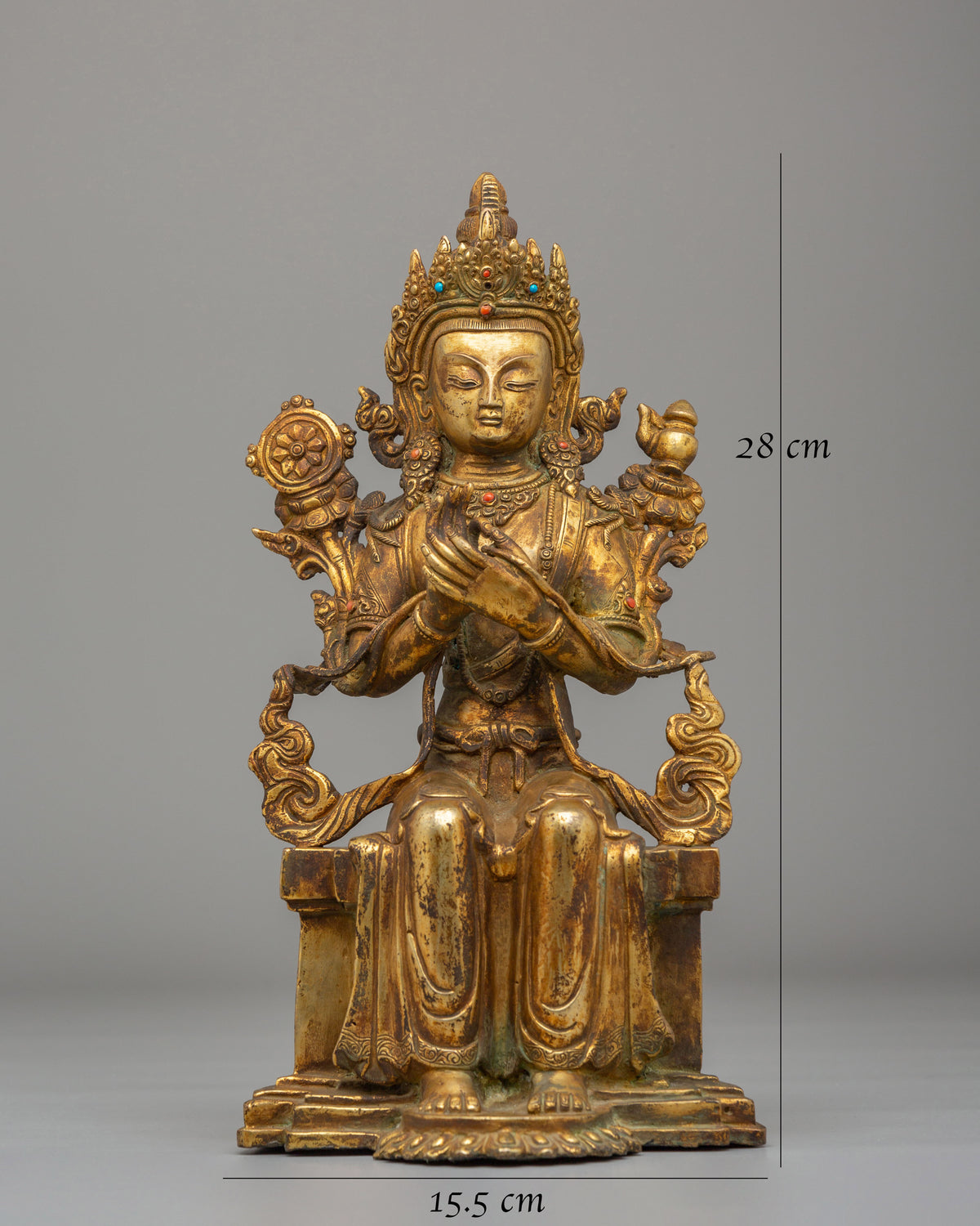 40 Years Old Maitreya Buddha Statue | Altar Meditation & Home Decor