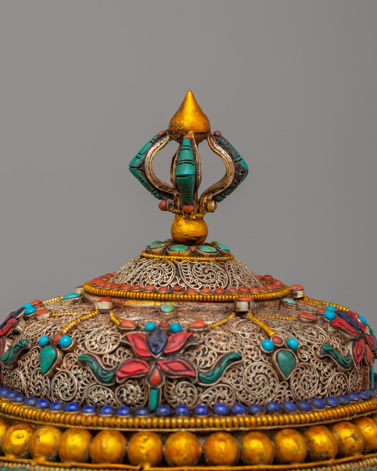Auspicious Symbol Rice Pot | Buddhist Altar Rice Pot