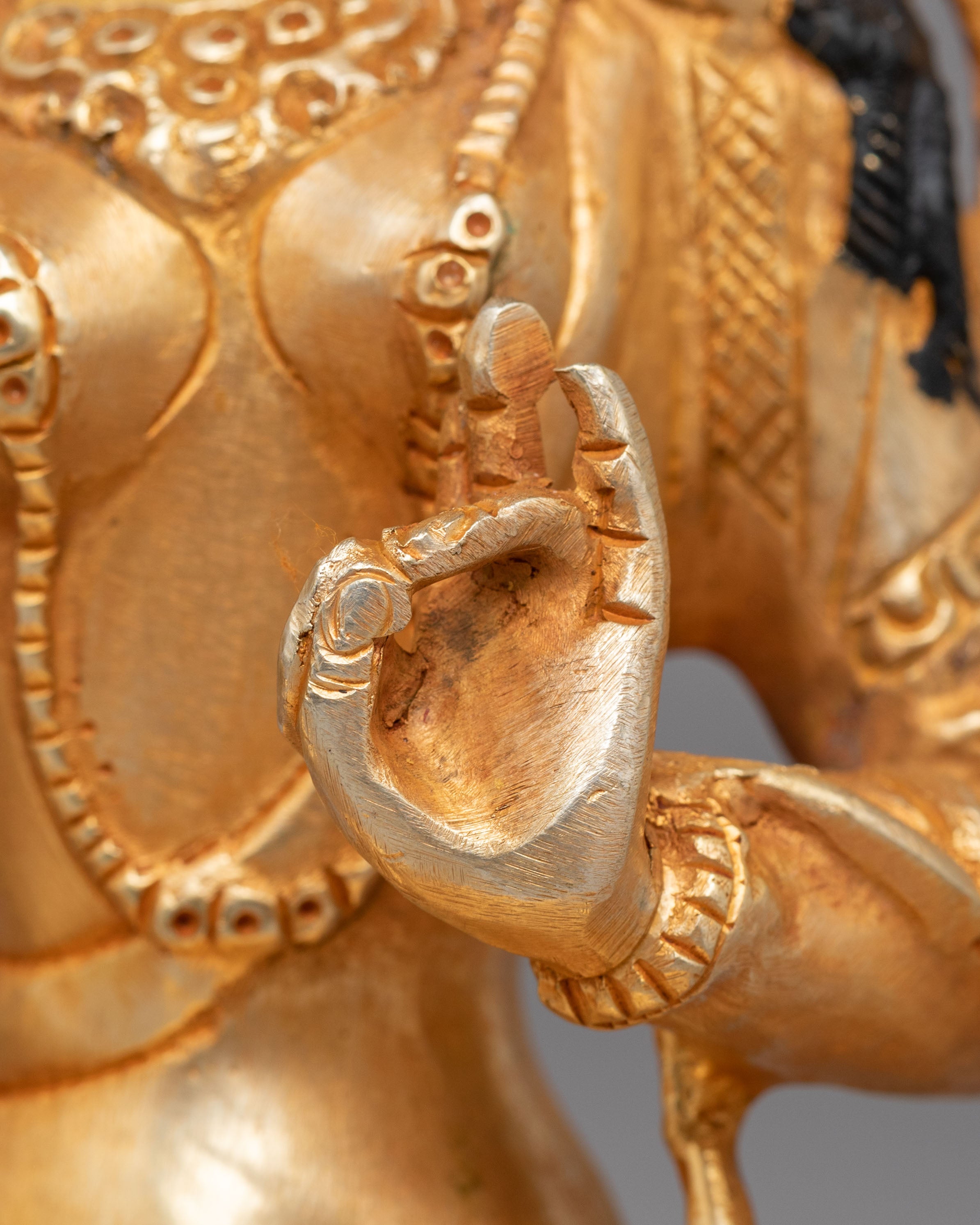 Handcrafted Green Tara Figurine | Embodiment of Compassion and Protection