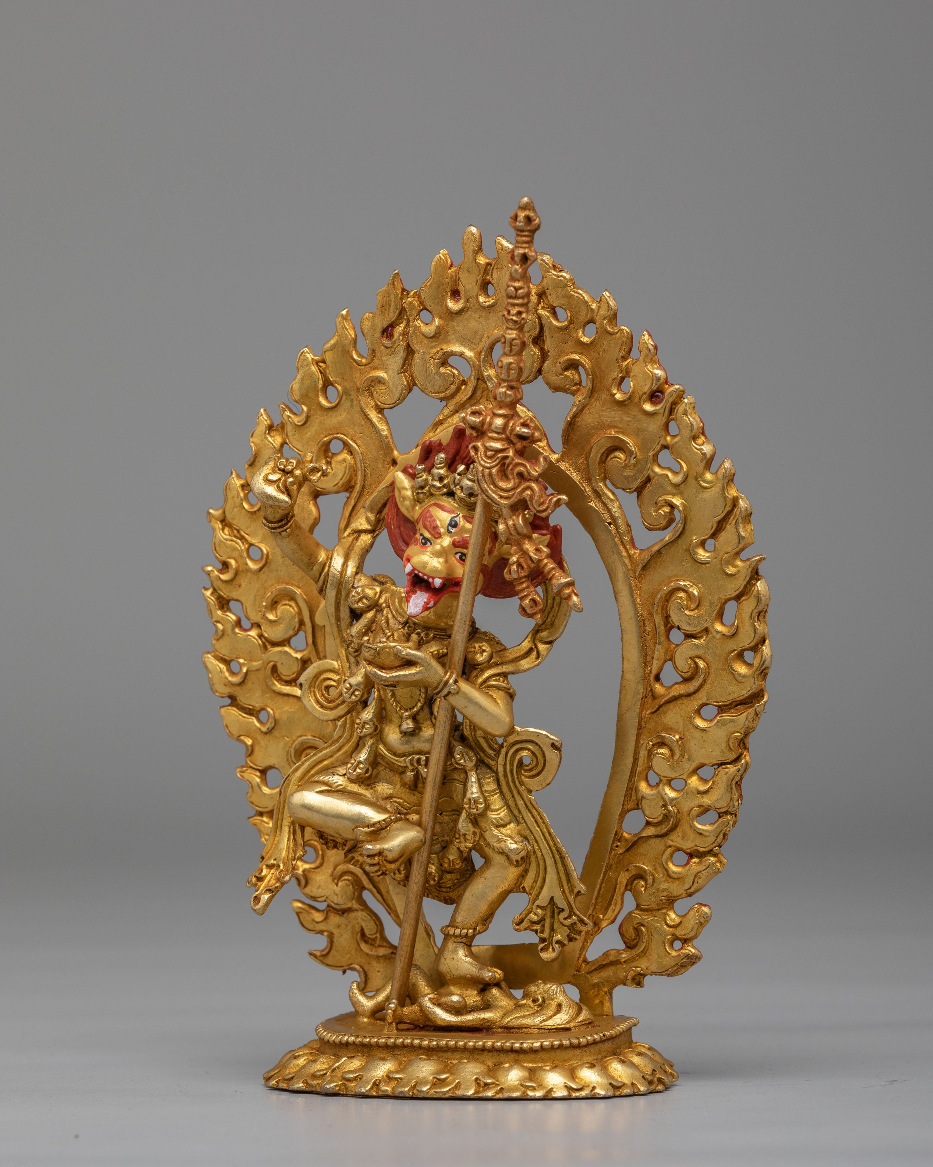 Traditional Altar Simhaumkha Statue | Wrathful Dakini Protector