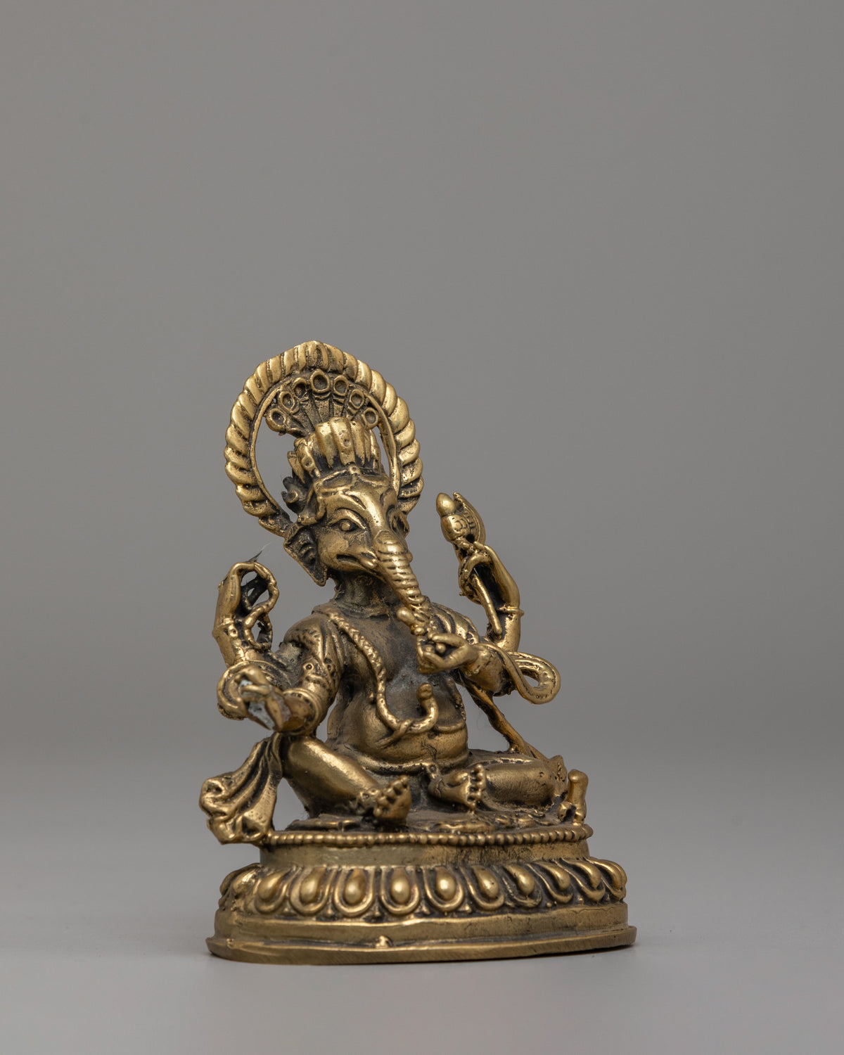 Traditional Ganesh Figurine | Brass Statue for Home Decor
