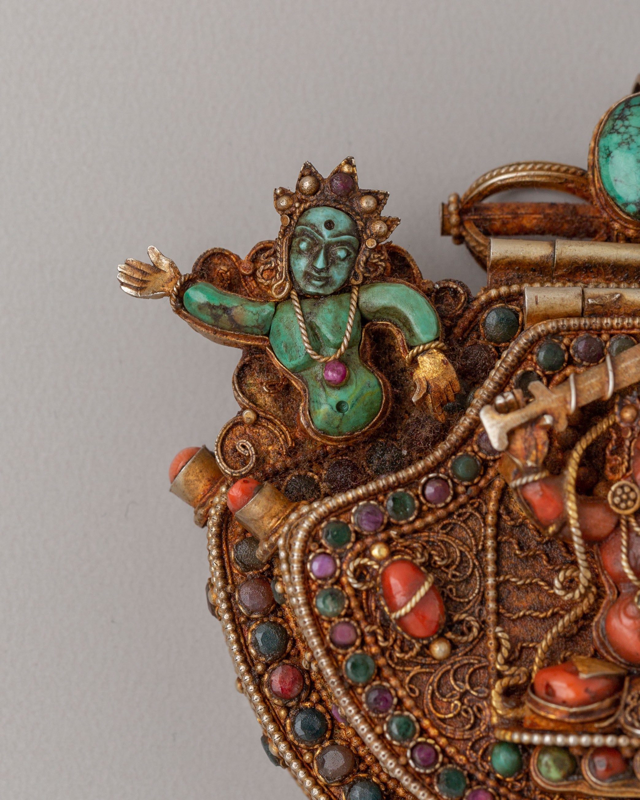 Manjushri Deity Ghau Box Locket | Symbol of Wisdom