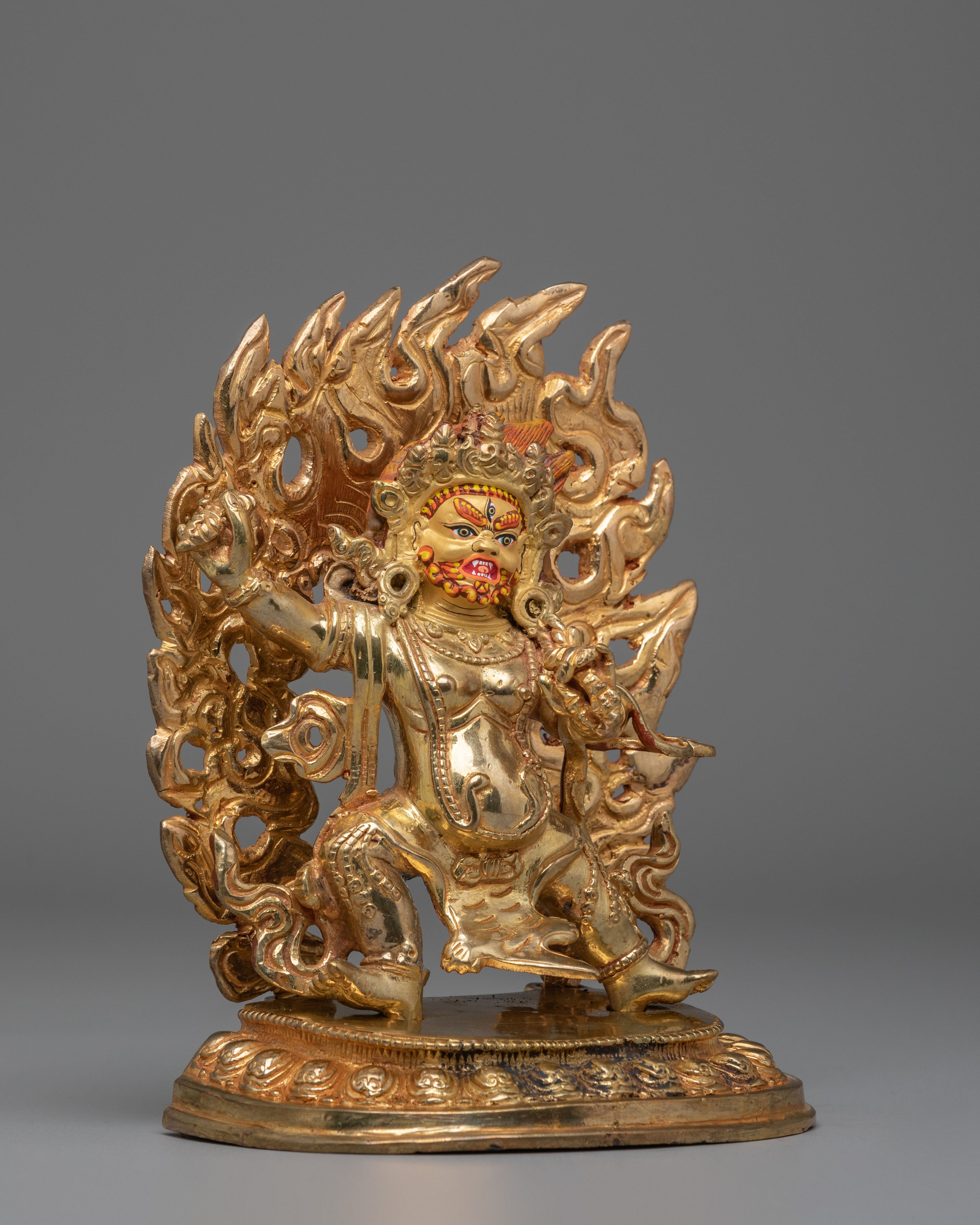Handmade Power Deity Vajrapani Statue | Spiritual Protection Decor