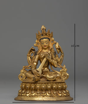 Saraswati Sculpture: The Goddess of Wisdom