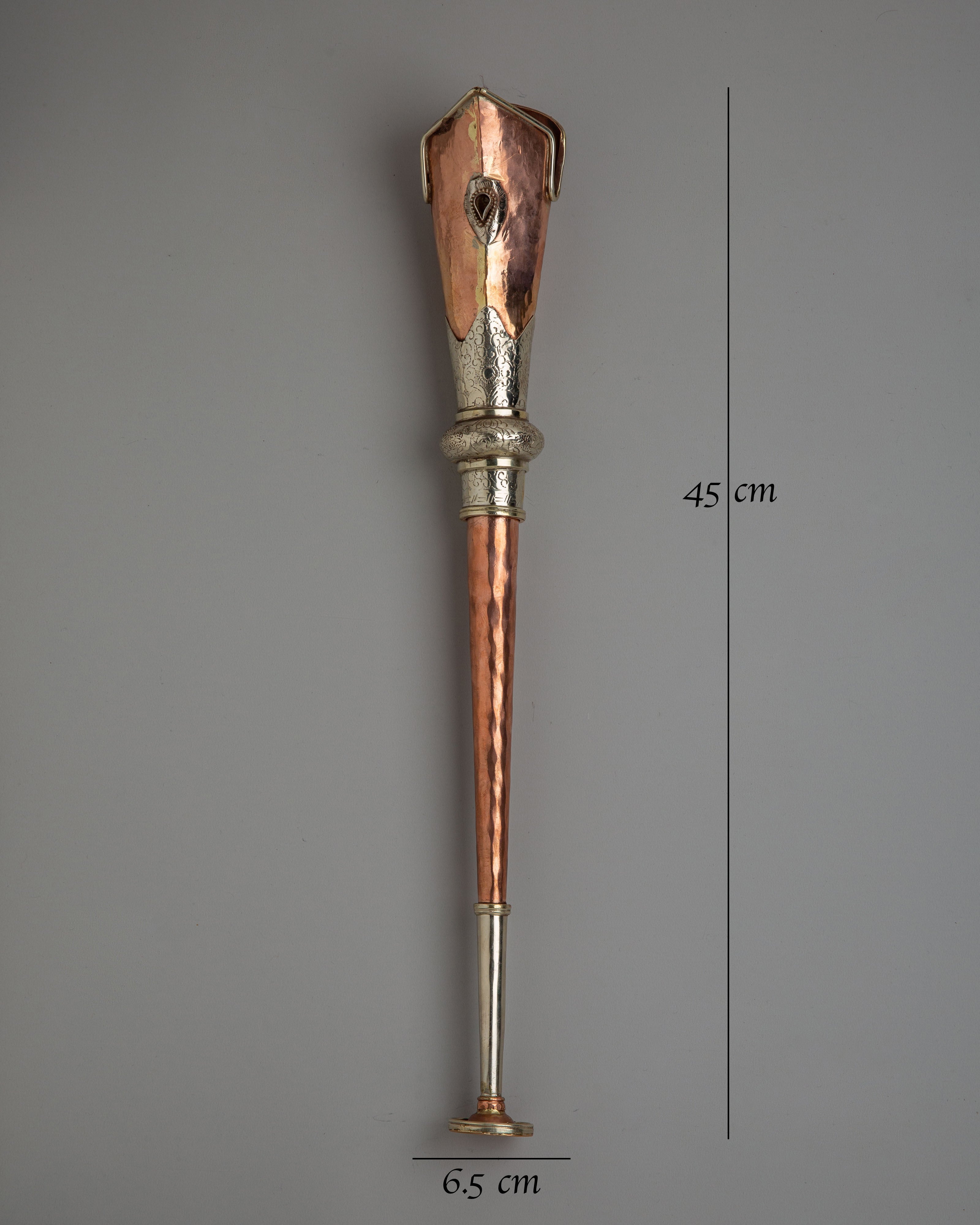 Sacred Buddhist Kangling Horn | Ritual Trumpet for Altar and Meditation
