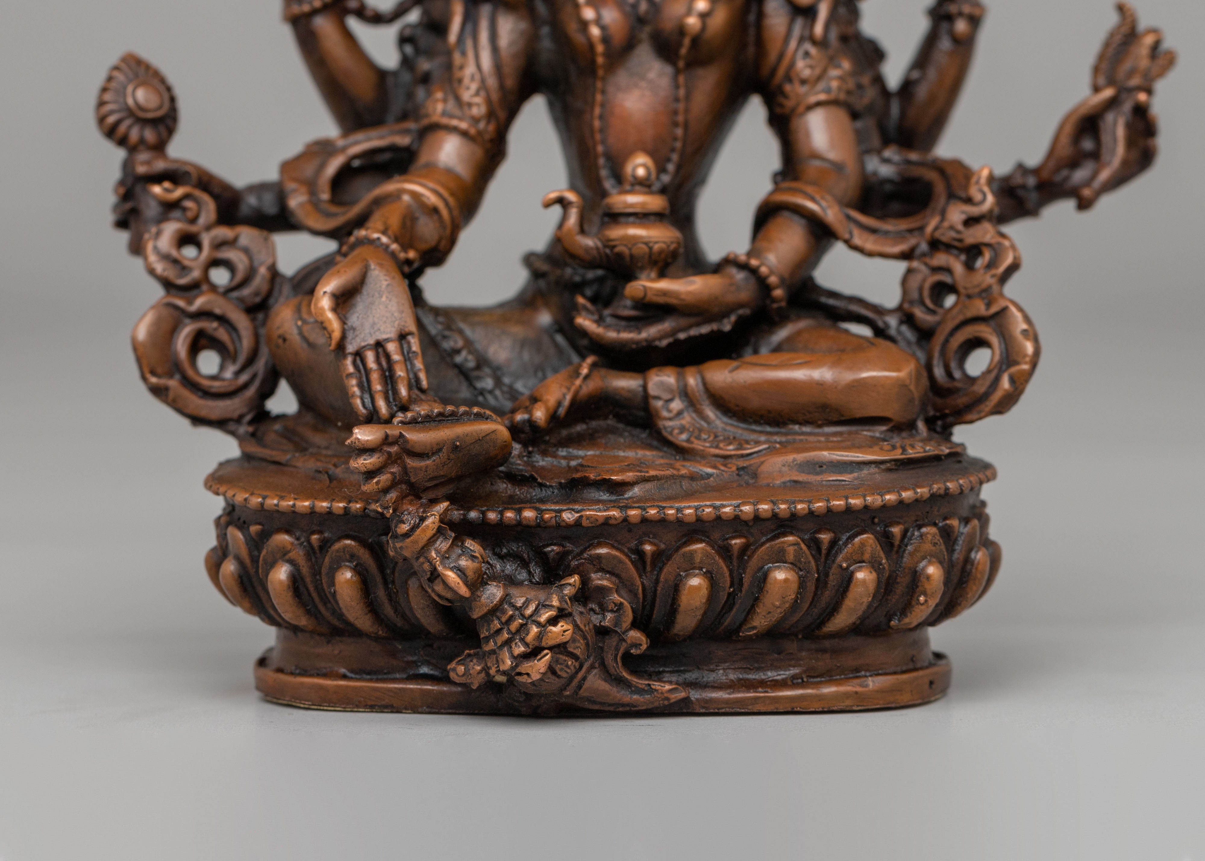 Vasudhara Statue for Wealth | Handcrafted Tibetan Wealth Deity Figurine