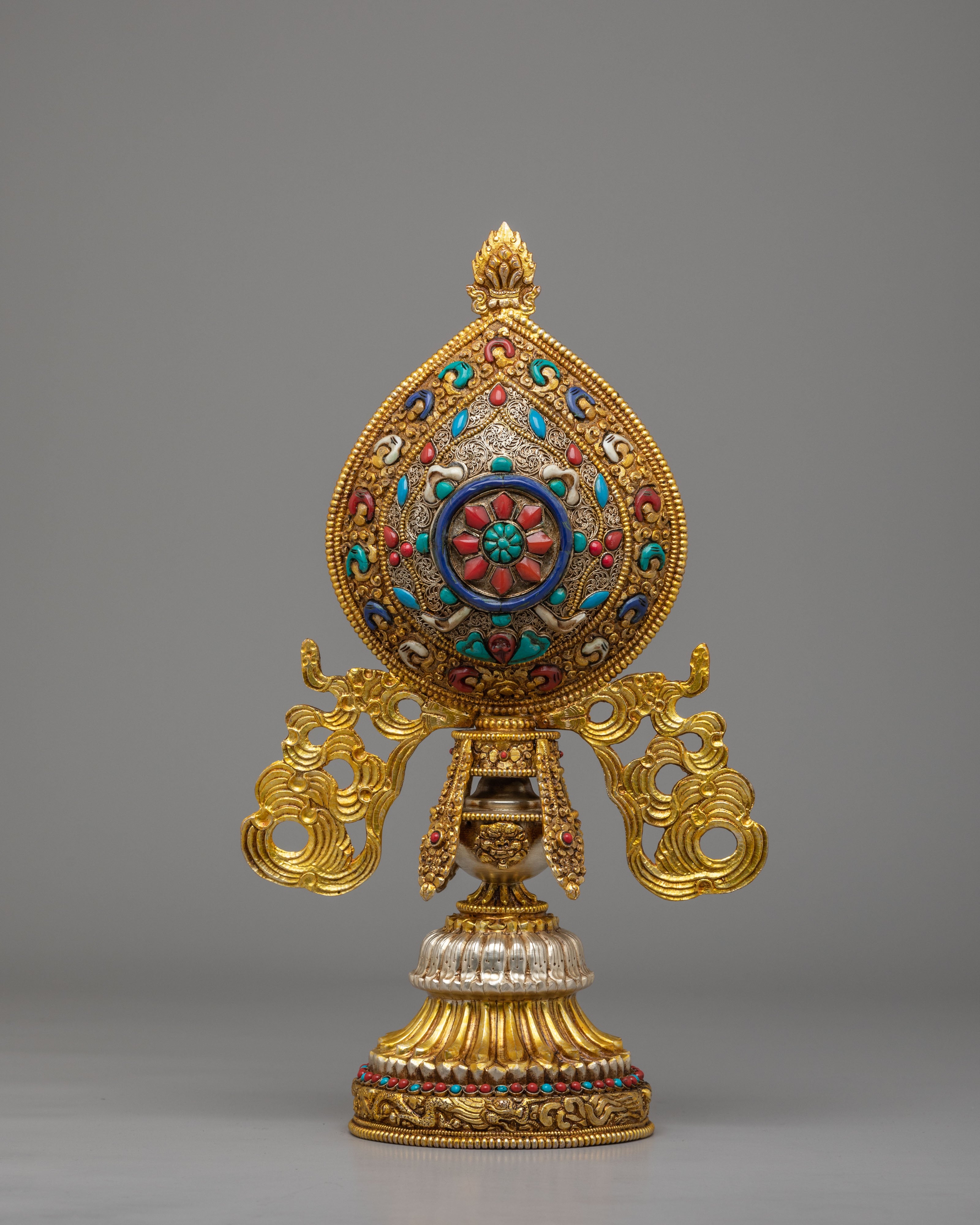 Ashtamangala Buddhist Symbol Set | Traditional Ritual Artwork