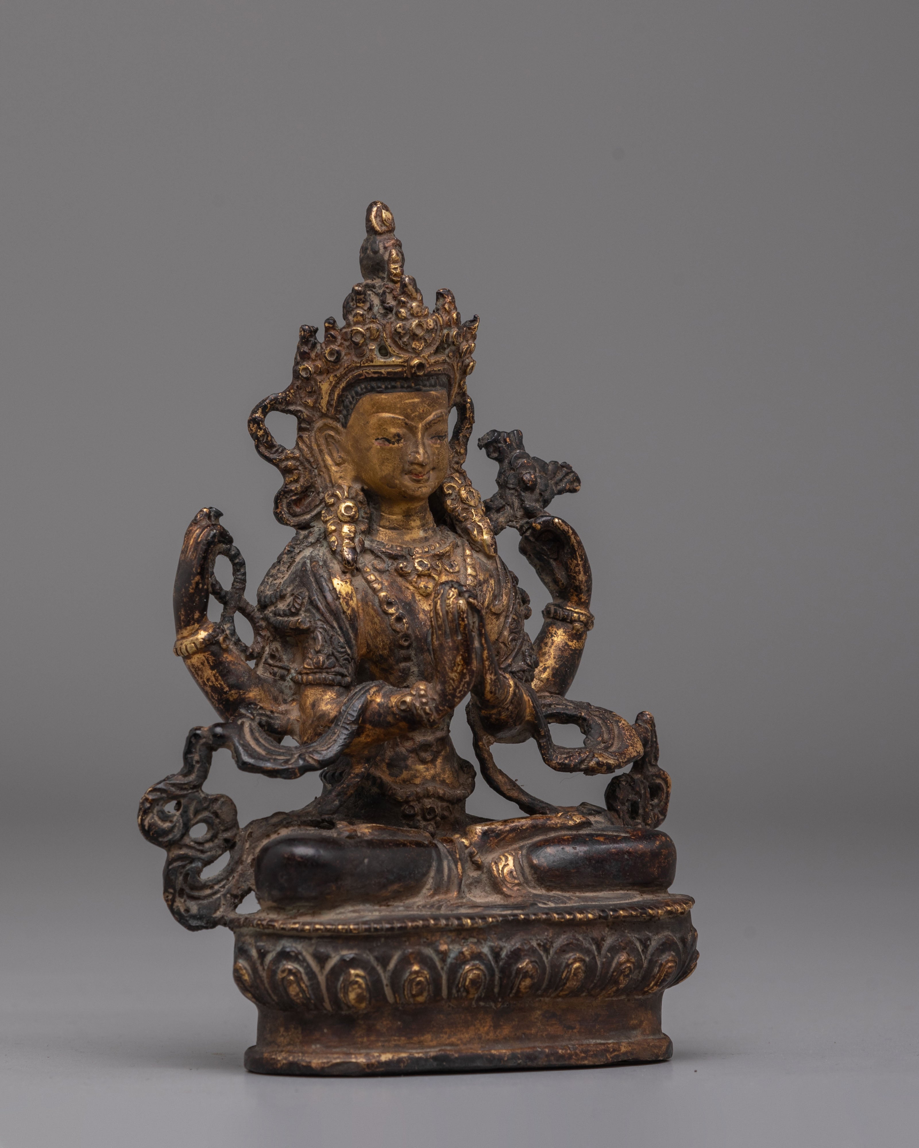 Chenrezig Compassion Deity Figurine | Avalokiteshvara Statue