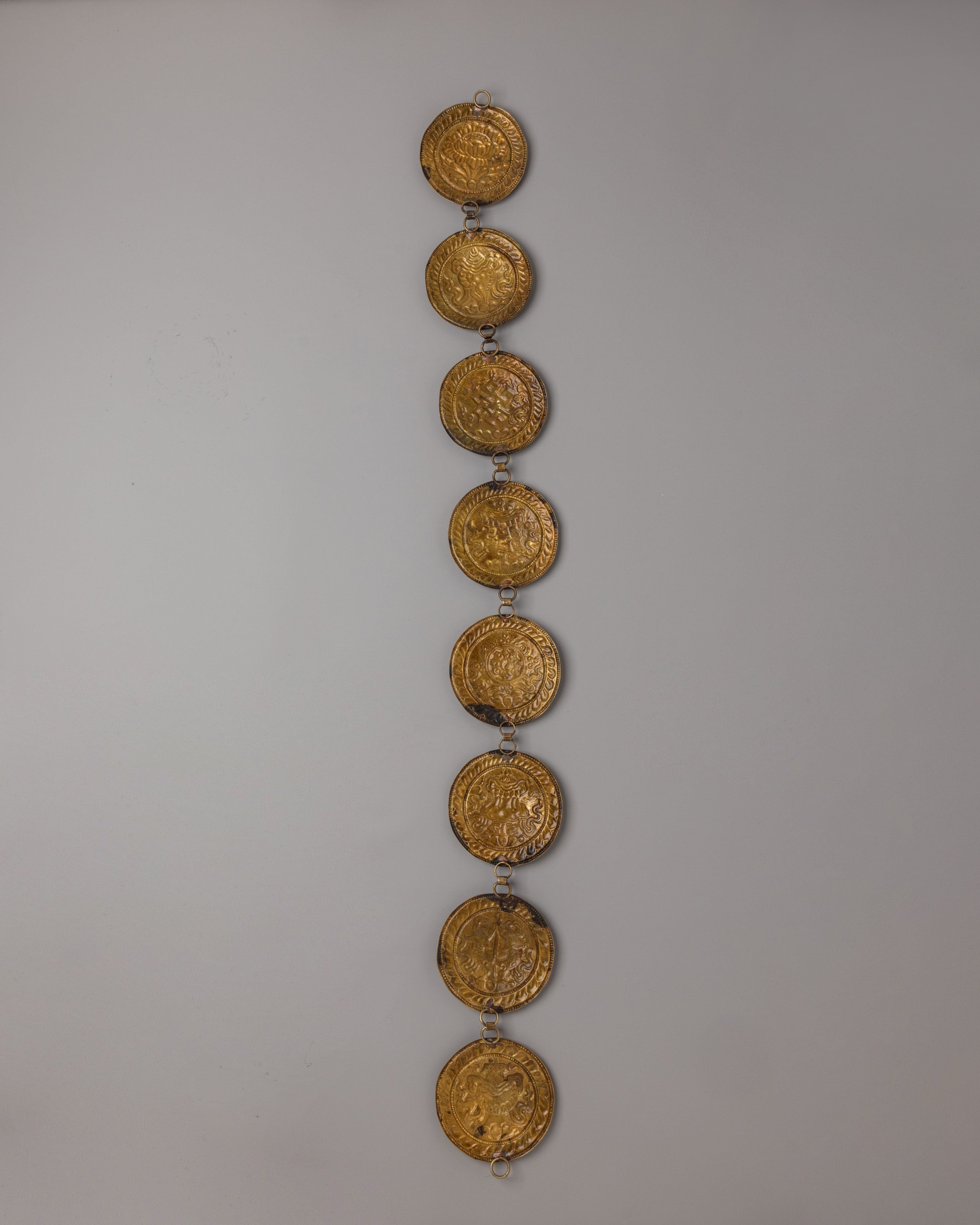 Himalayan Auspicious Symbol Wall Hanging | Spiritual Decor for Meditation and Harmony