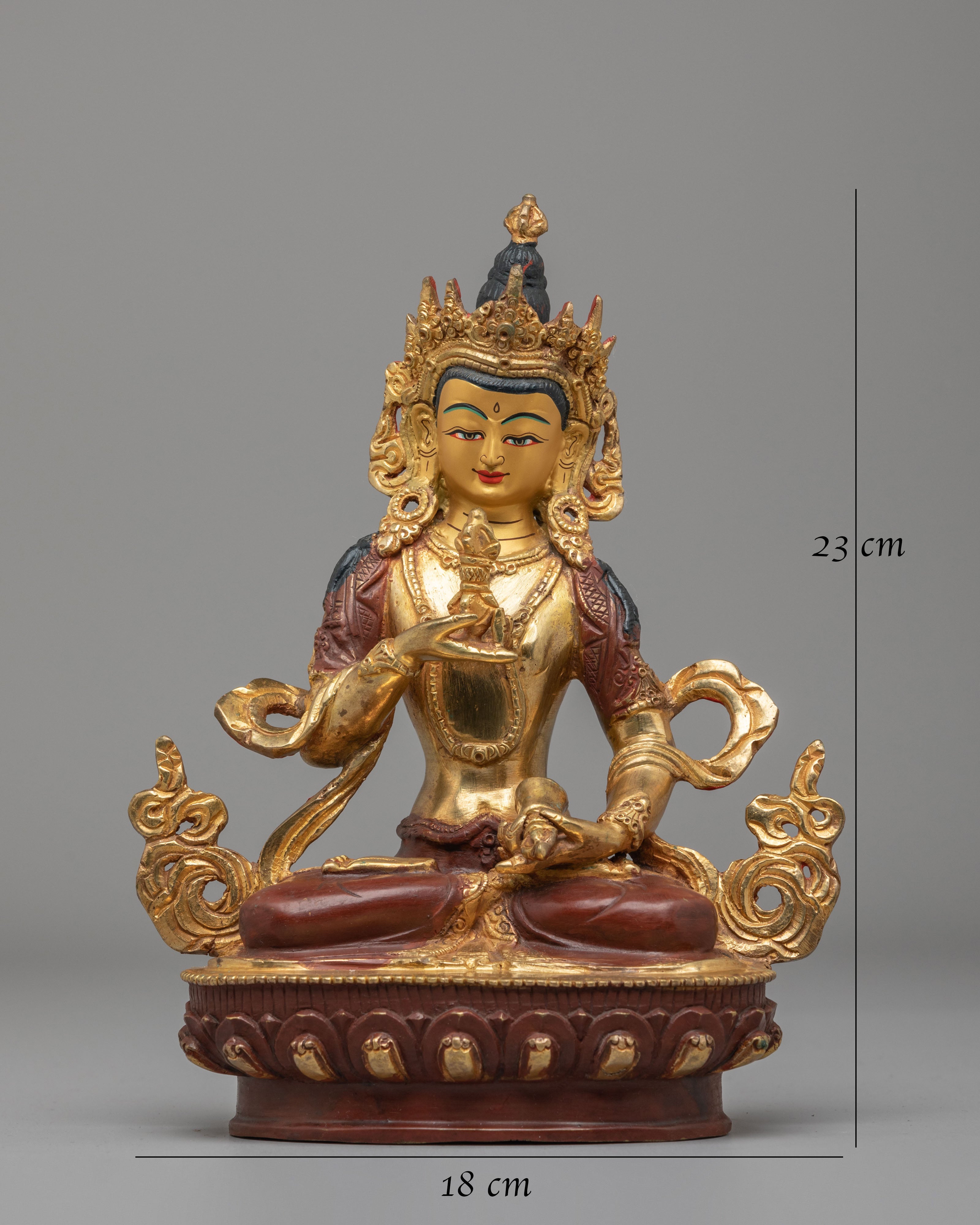 Buddhist Purification Vajrasattva Deity Statue | 24K Gold Plated Vajrasattva