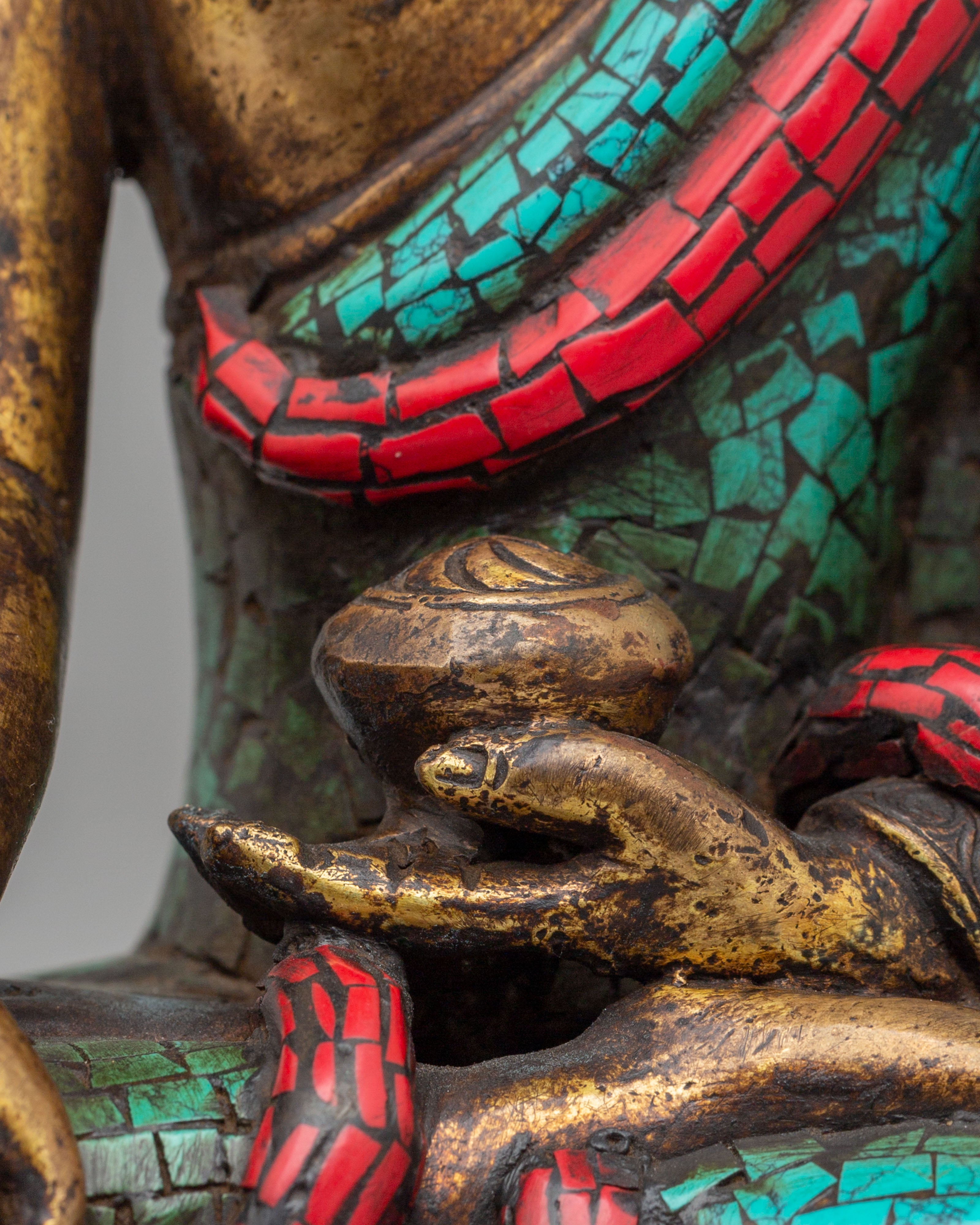 Historical Altar Shakyamuni Buddha Figurine | Traditional Buddha Statue
