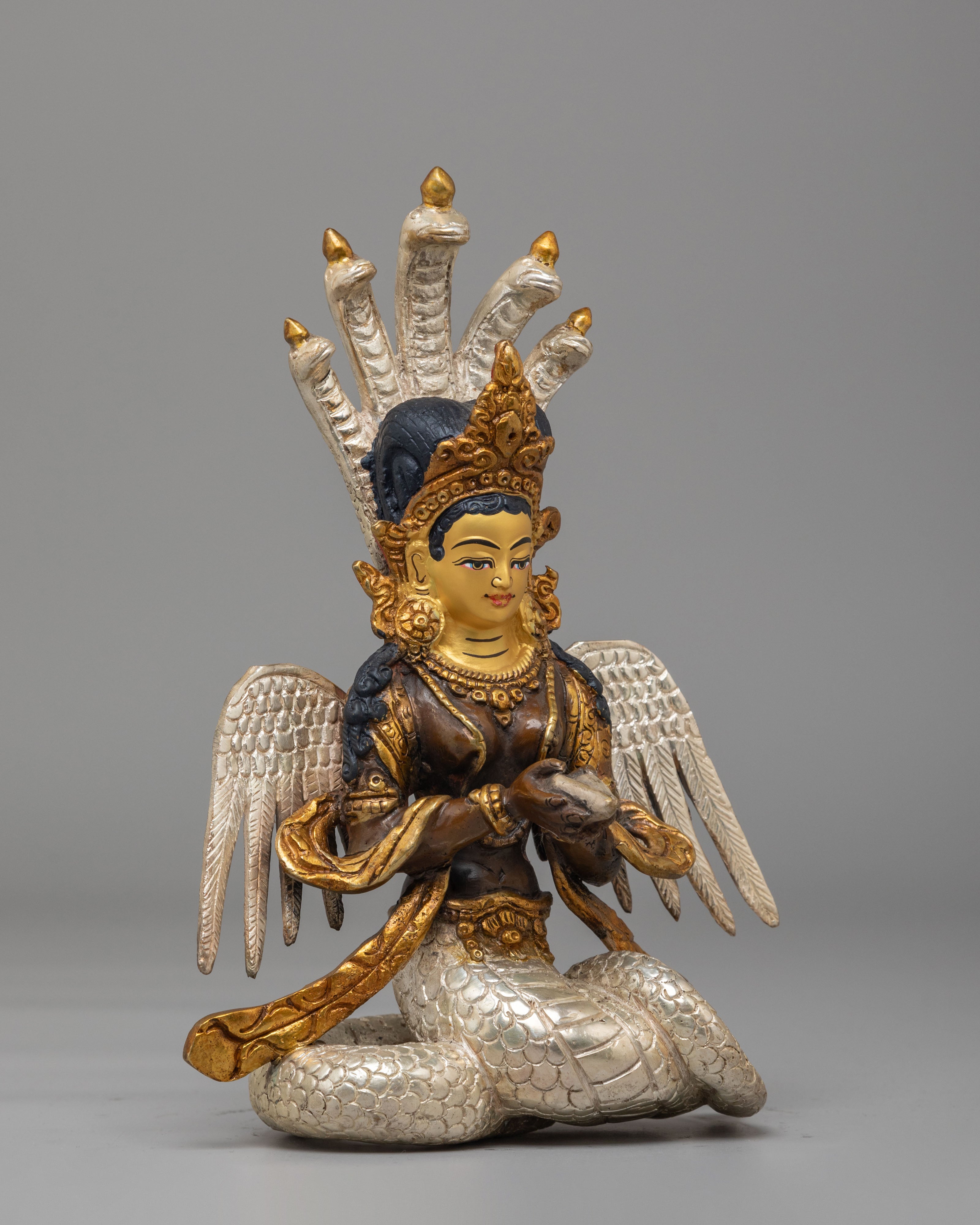 Goddess Nagkanya Serpent Statue | Mythical Goddess Sculpture