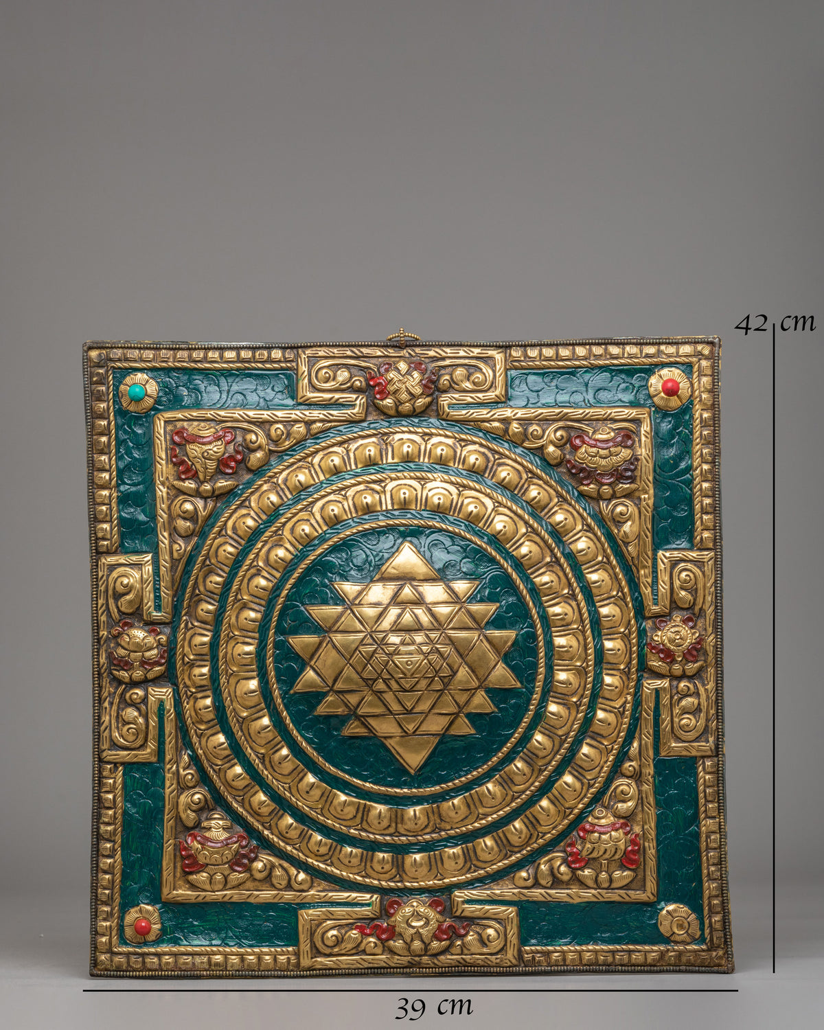 Handmade Sri Yantra Wall Hanging | Altar Sacred Art