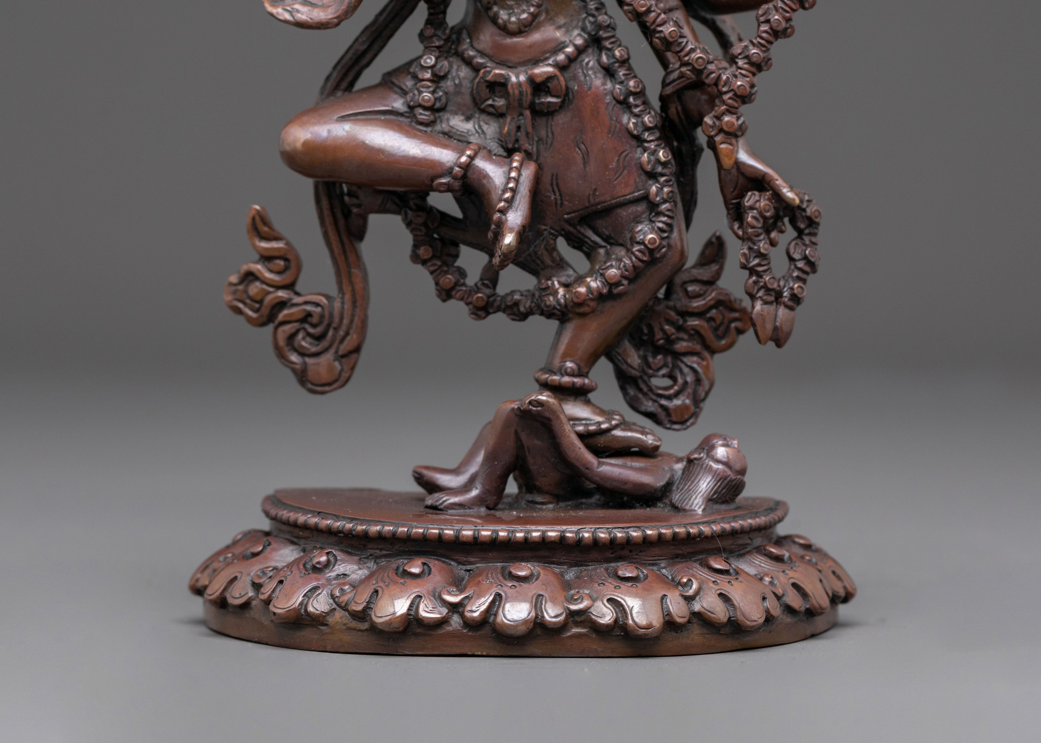 Handcrafted Kurukulla Buddhist Statue | Tibetan Artwork for Altar Decor