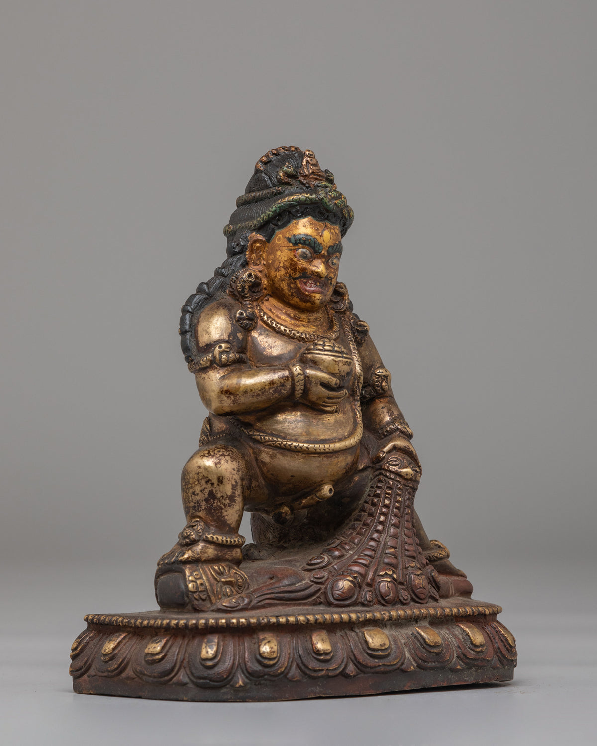 Sacred Black Dzambhala Art Statue | A Symbol of Prosperity
