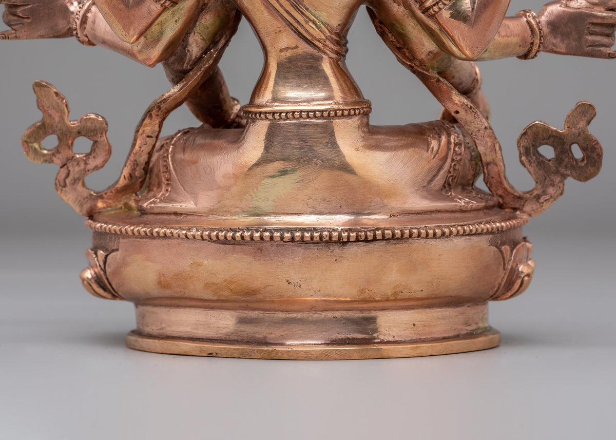 Himalayan Vasudhara Wealth Deity Statue | Handcrafted Buddhist Sculpture for Prosperity