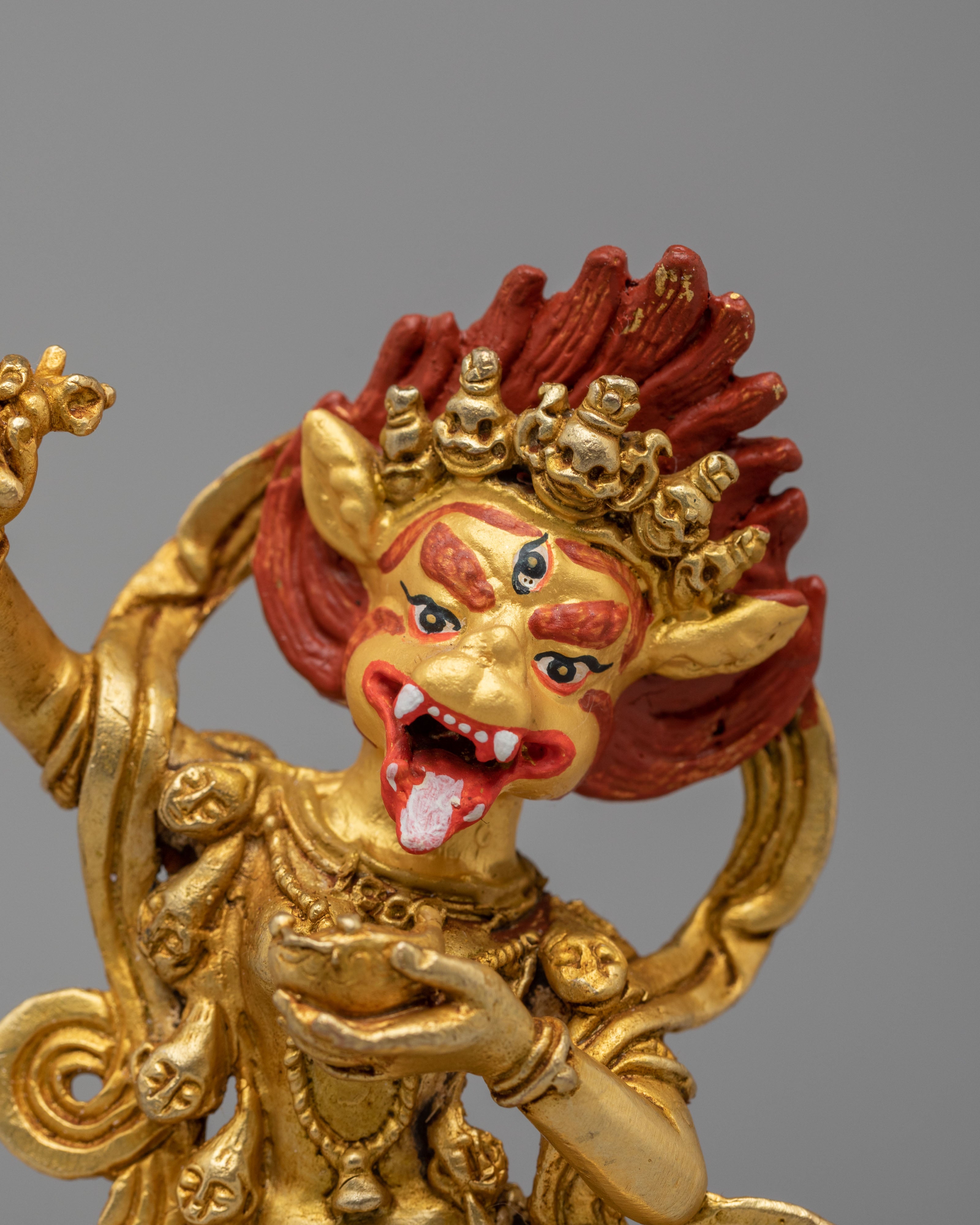 Traditional Altar Simhaumkha Statue | Wrathful Dakini Protector