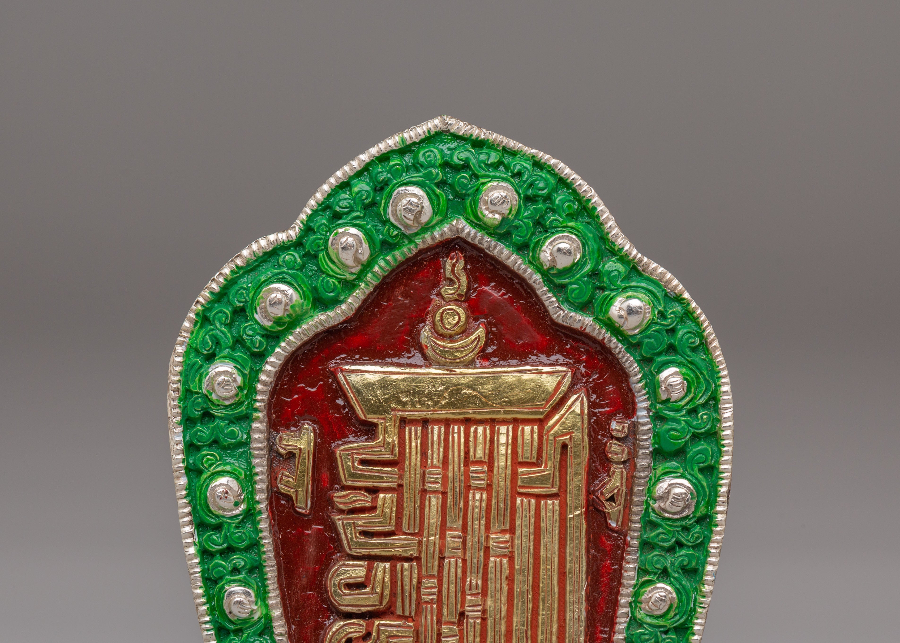 Traditional Kalachakra Symbol | Handcrafted Buddhist Sculpture
