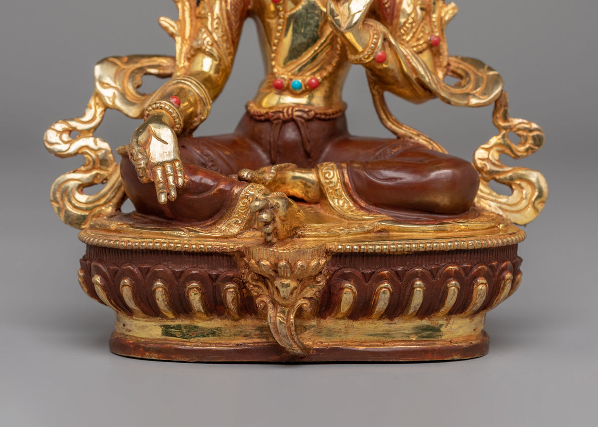 Green Tara Sacred Compassion Statue | Handcrafted Buddhist Art