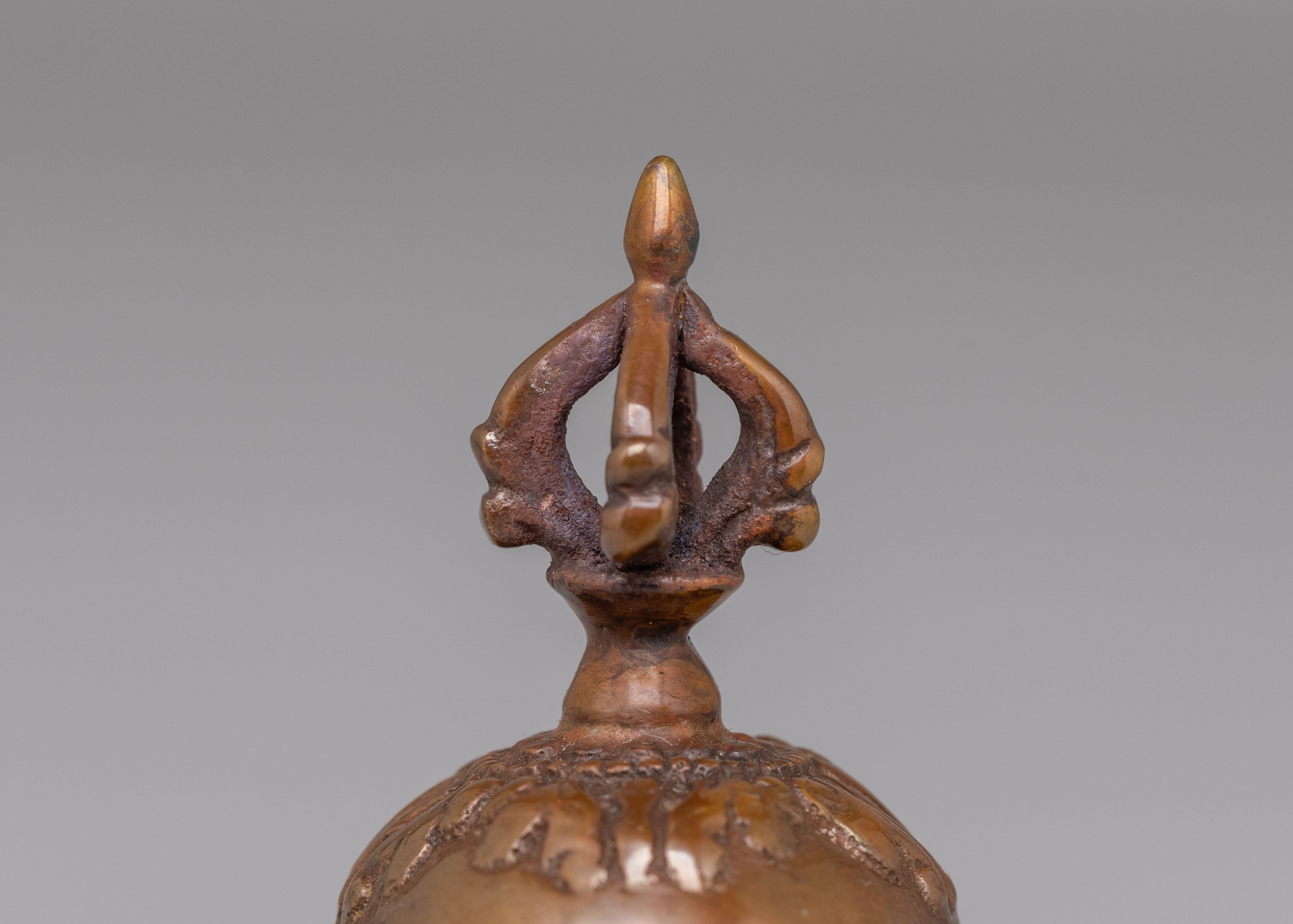 Sacred Himalayan Kapala Vessel | Oxidized Brass Ritual Skull Cup