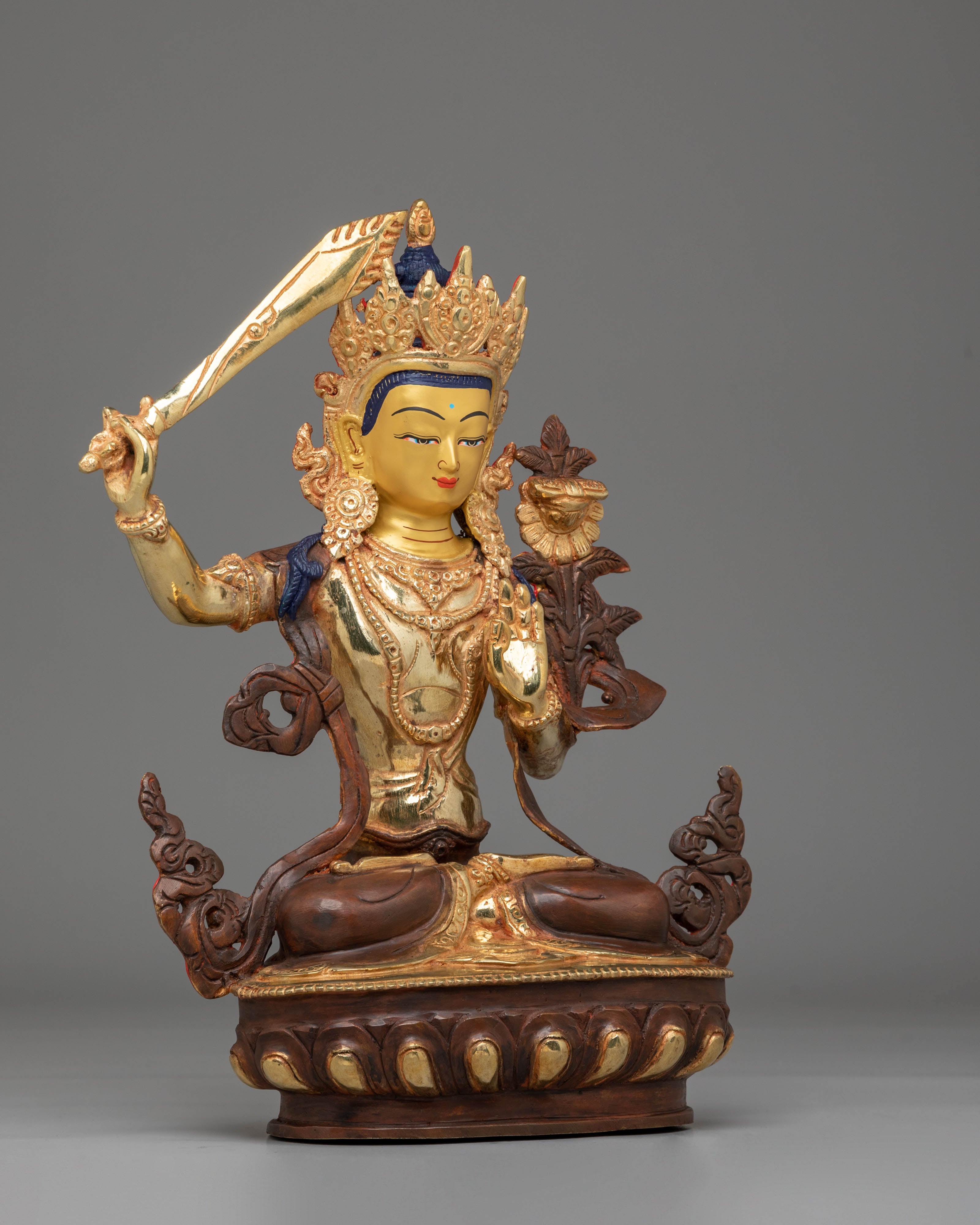 Manjushri Sword of Wisdom Deity Statue | A Symbol of Enlightenment