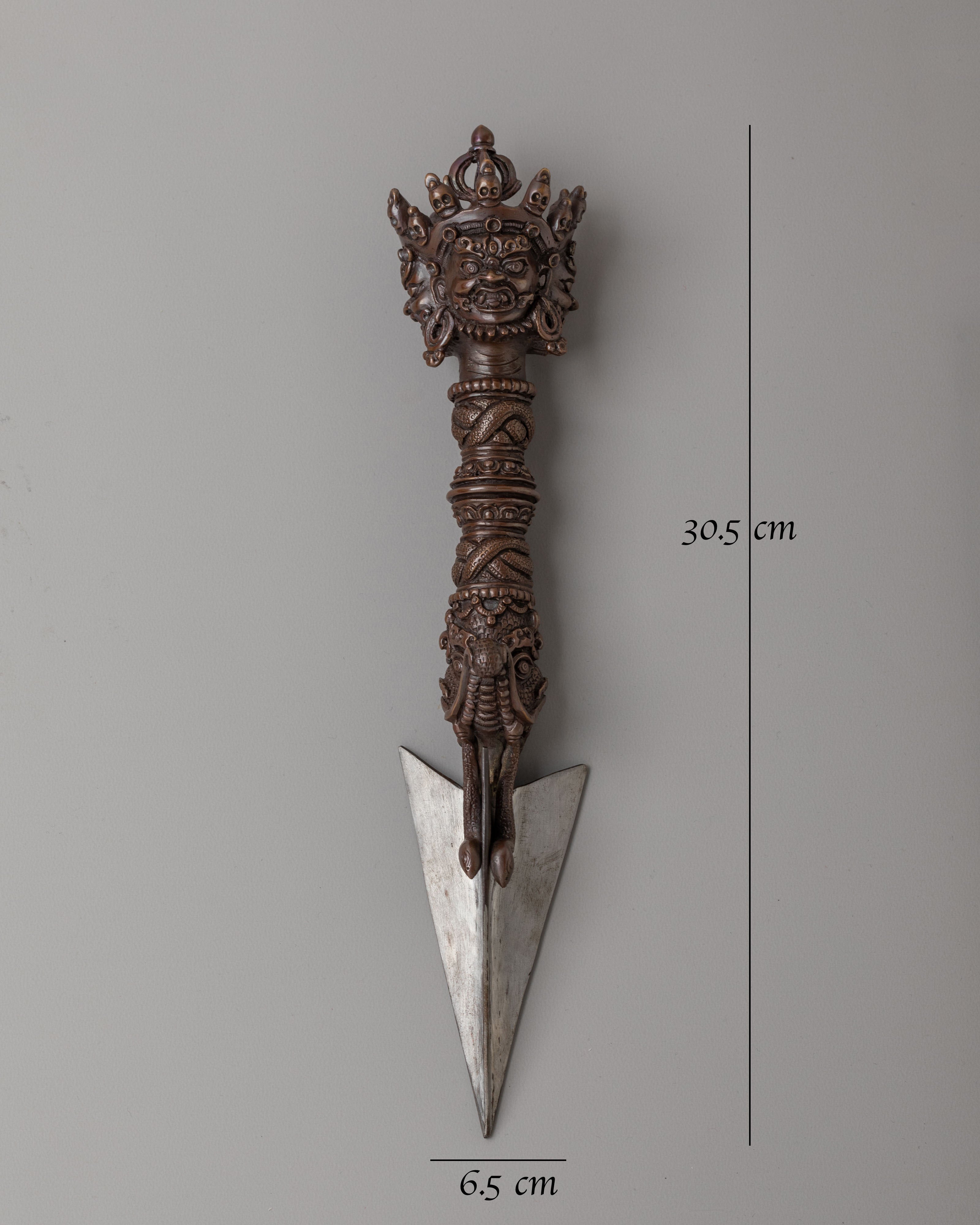 Traditional Altar Ritual Dagger Phurba | Sacred Tool for Protection