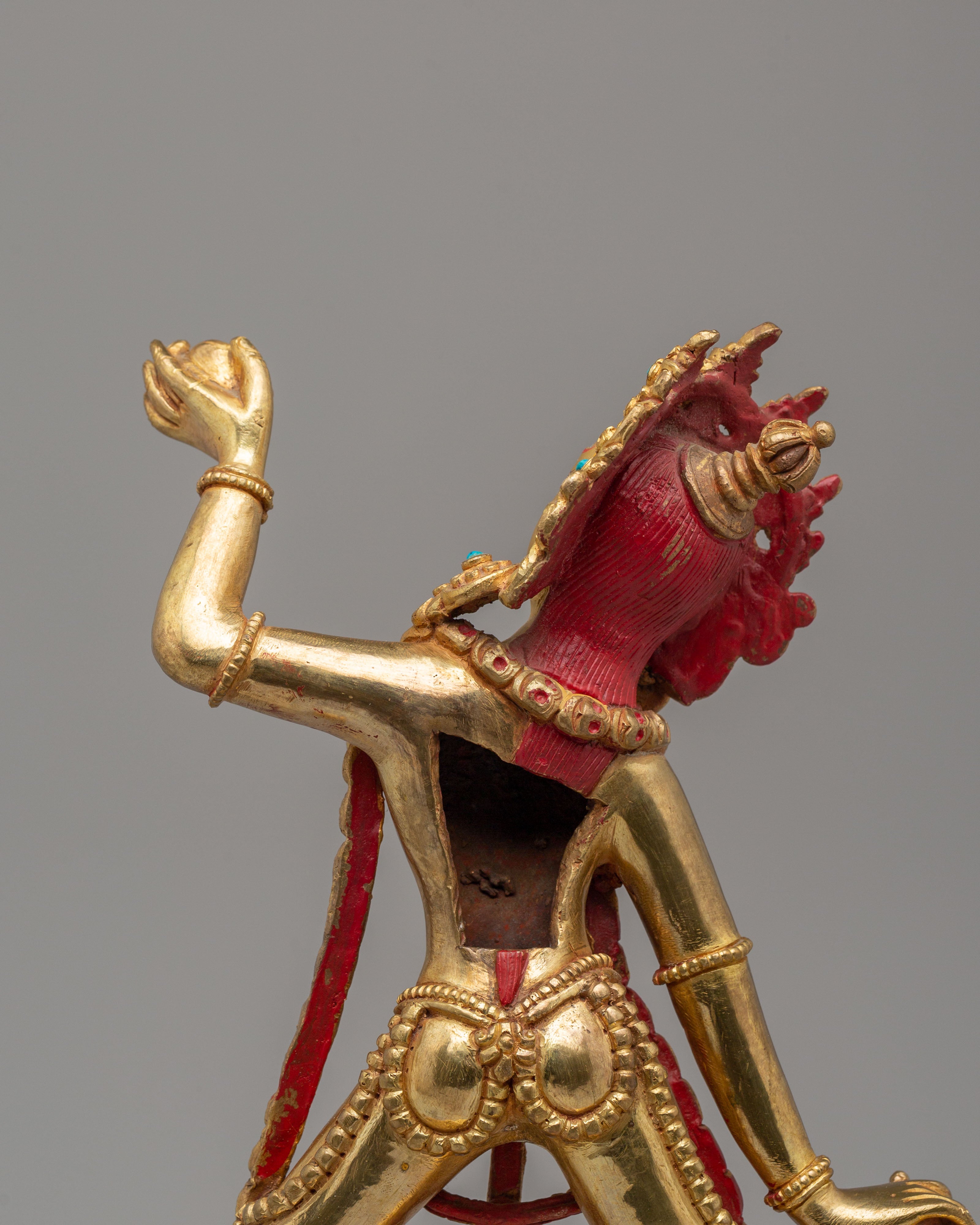 Sacred Himalayan Vajrayogini Deity Statue | Tibetan Buddhist Goddess Artwork